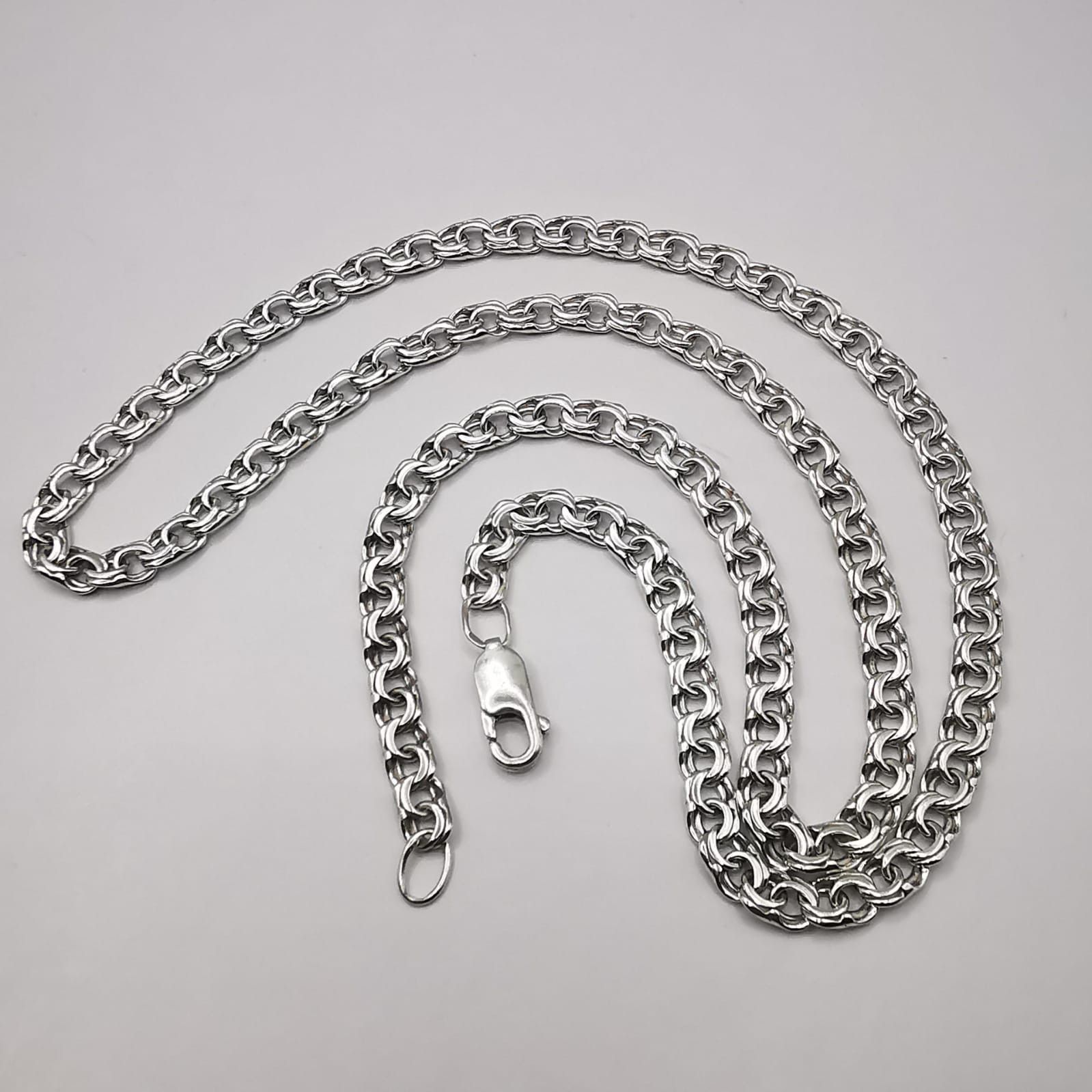 Sterling Silver Vintage Jewelry Chain, 925 Sterling Silver, Signed 17,85g Size ONE SIZE - 2 Thumbnail