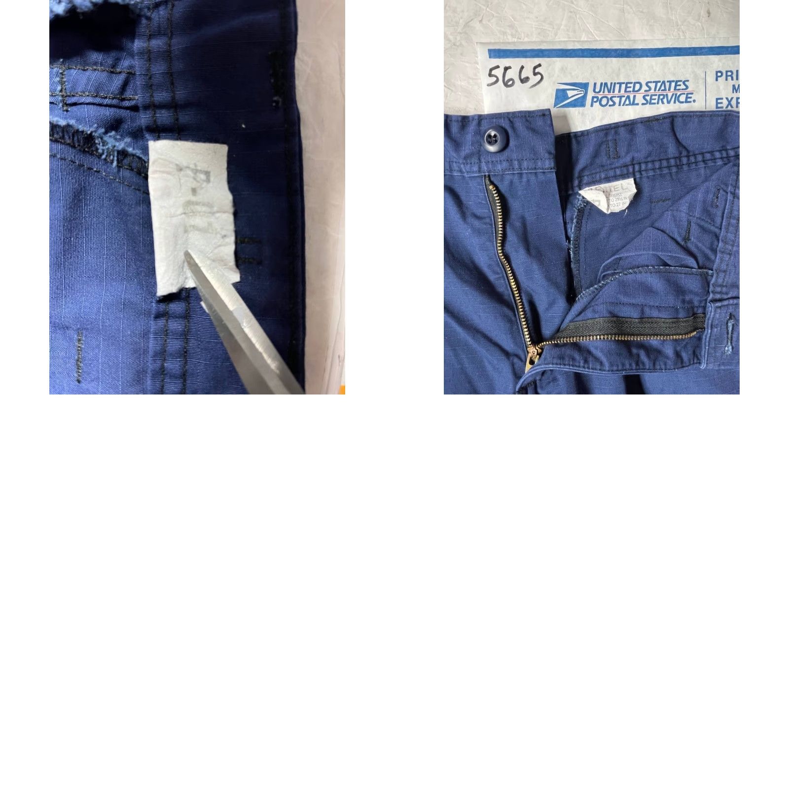 Vintage Navy Military Trousers Operational Dress Uniform Cargo Shorts XS Blue Size US 27 - 8 Thumbnail