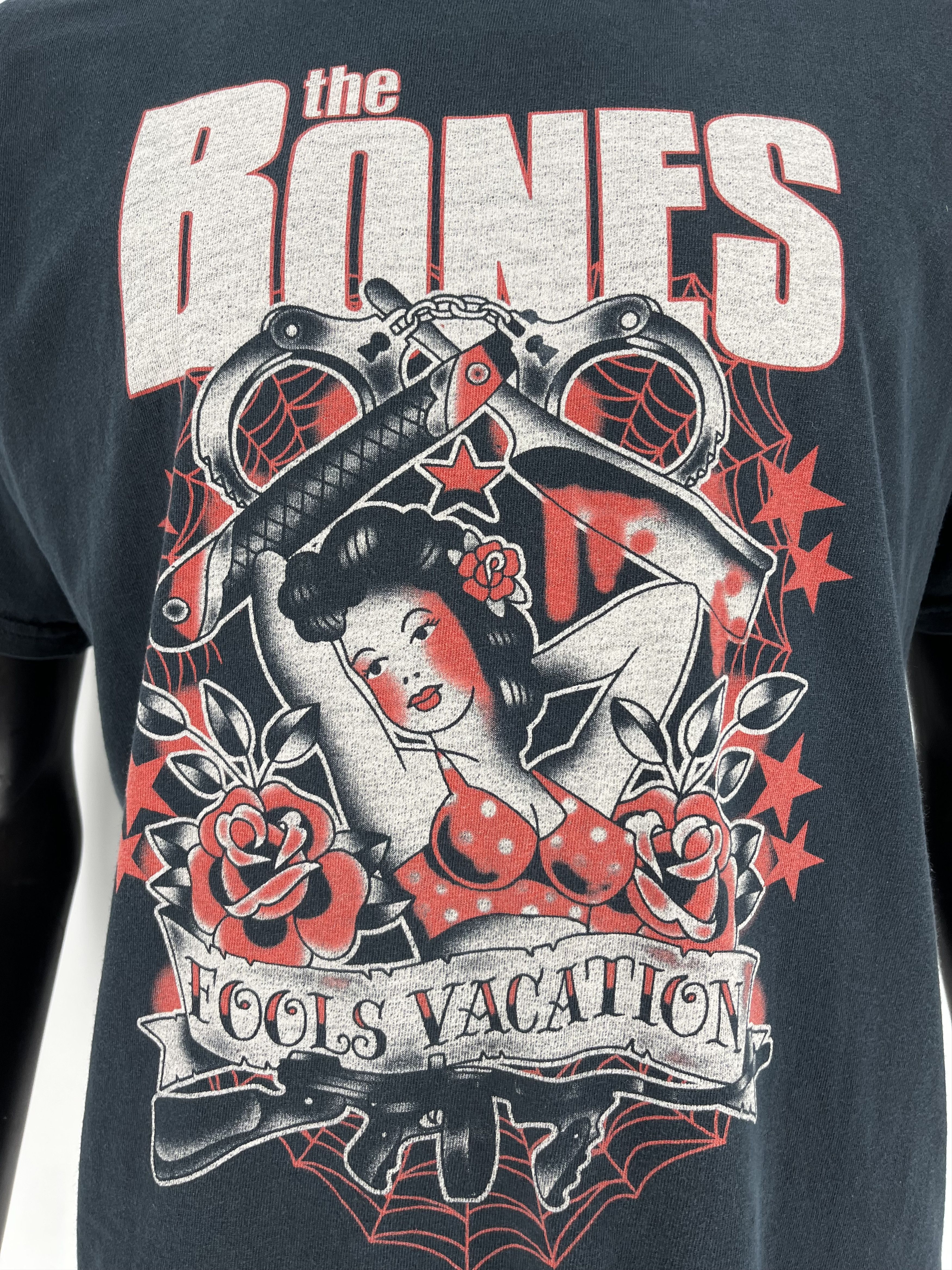 Band Tees The Bones Rock T-Shirt Vintage Anvil Size M Black Size US L / EU 52-54 / 3 - 6 Thumbnail