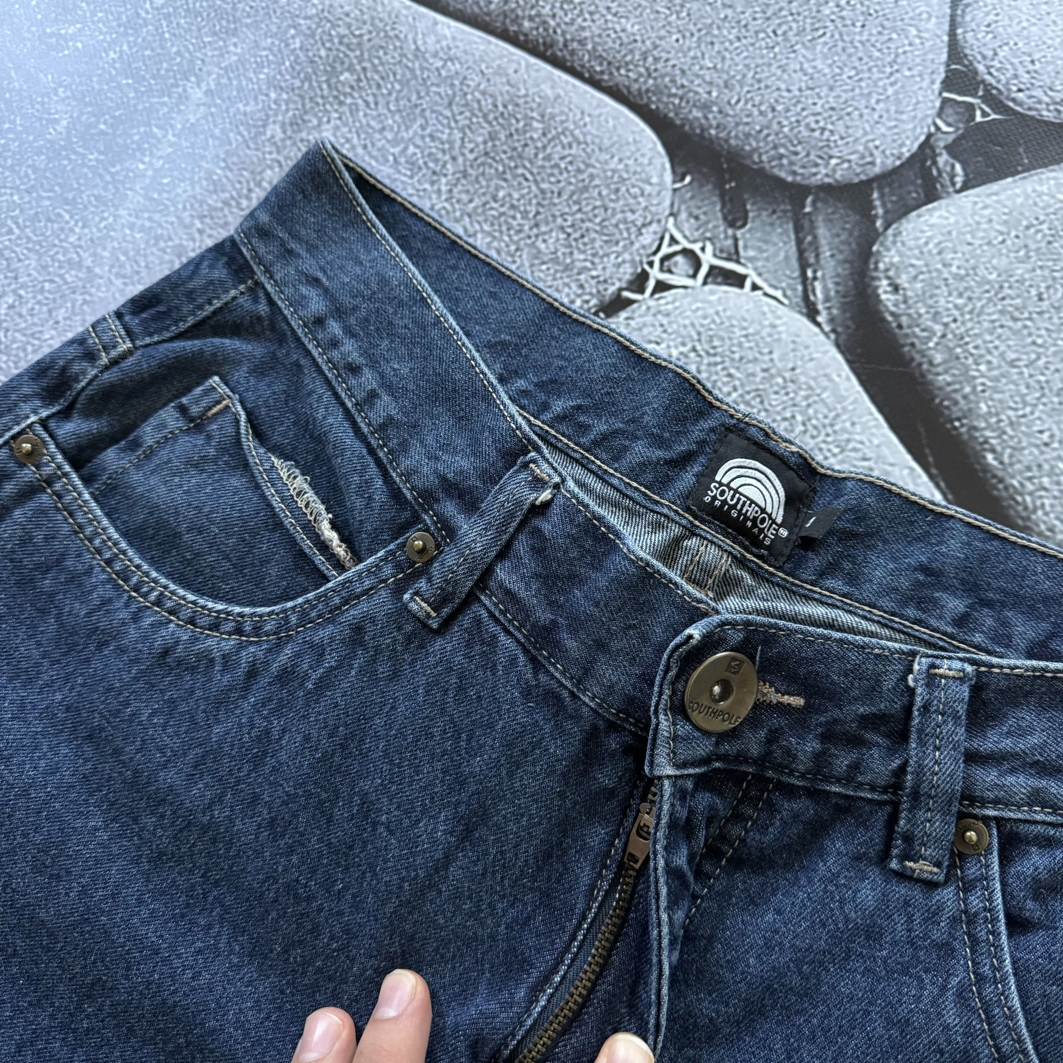 JNCO × Southpole × Vintage SOUTHPOLE VINTAGE BAGGY FADED DENIM PANTS JNCO STYLE JEANS Size US 31 - 4 Thumbnail