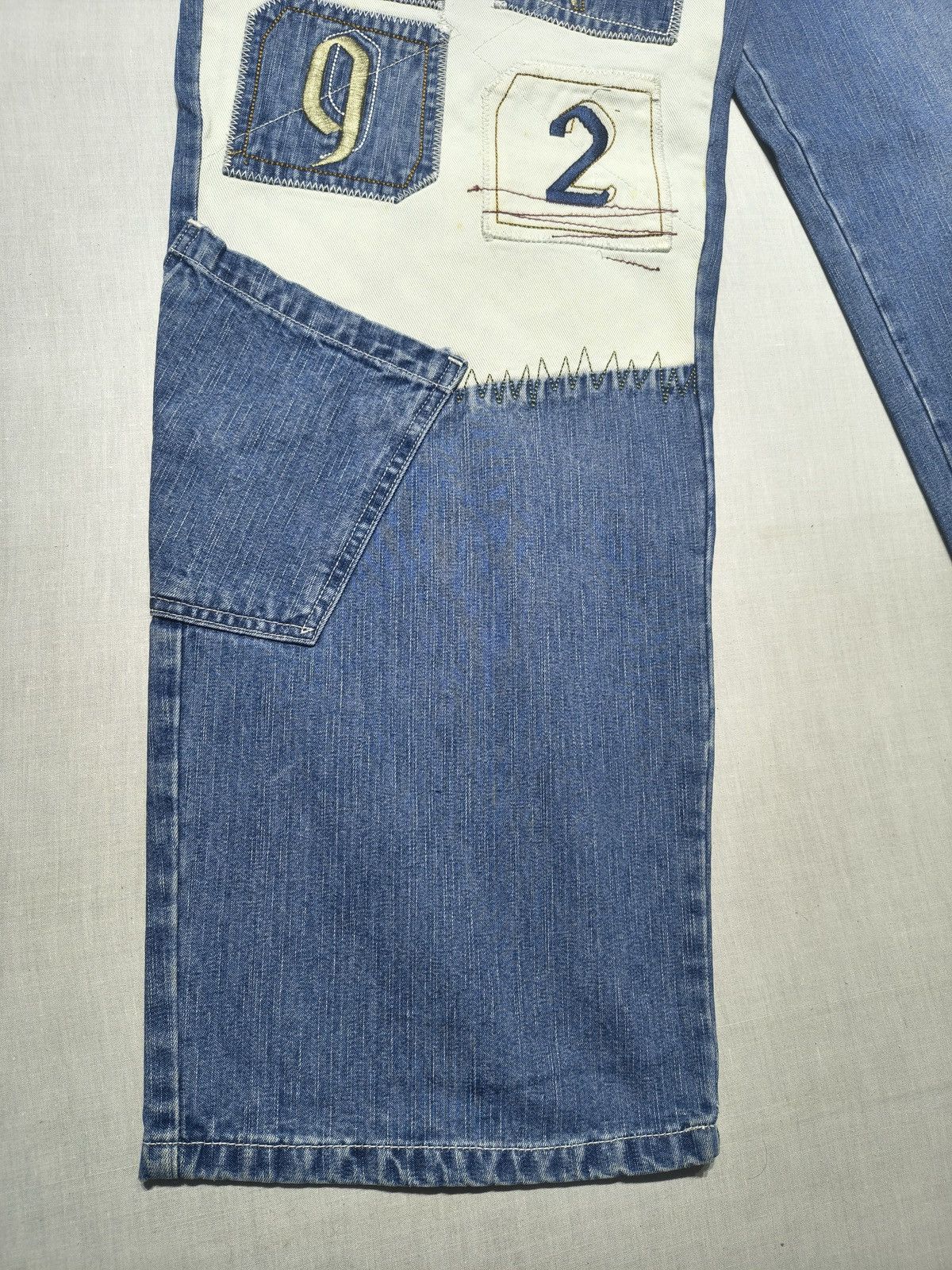 Southpole PHAT FARM INSANE PATCH WORK BAAGY JEANS 🚀(012) Size US 32 / EU 48 - 8 Thumbnail