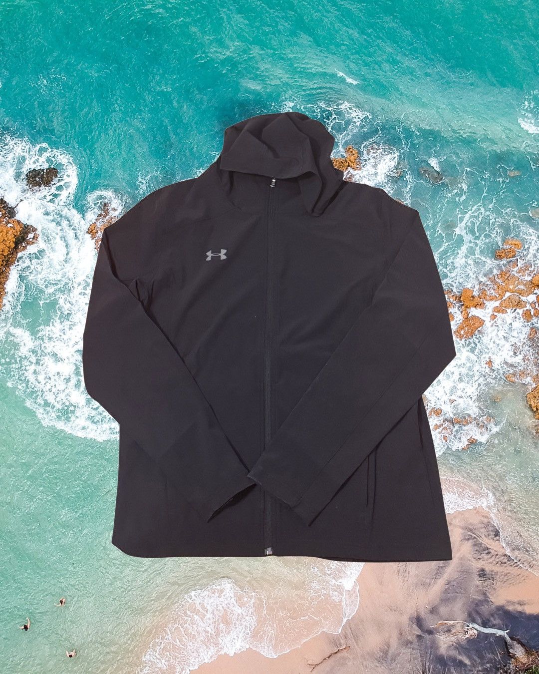 Under Armour Under Armour Men Full Zip Jacket Athletic Gym Lightweight Size US L / EU 52-54 / 3 - 1 Thumbnail