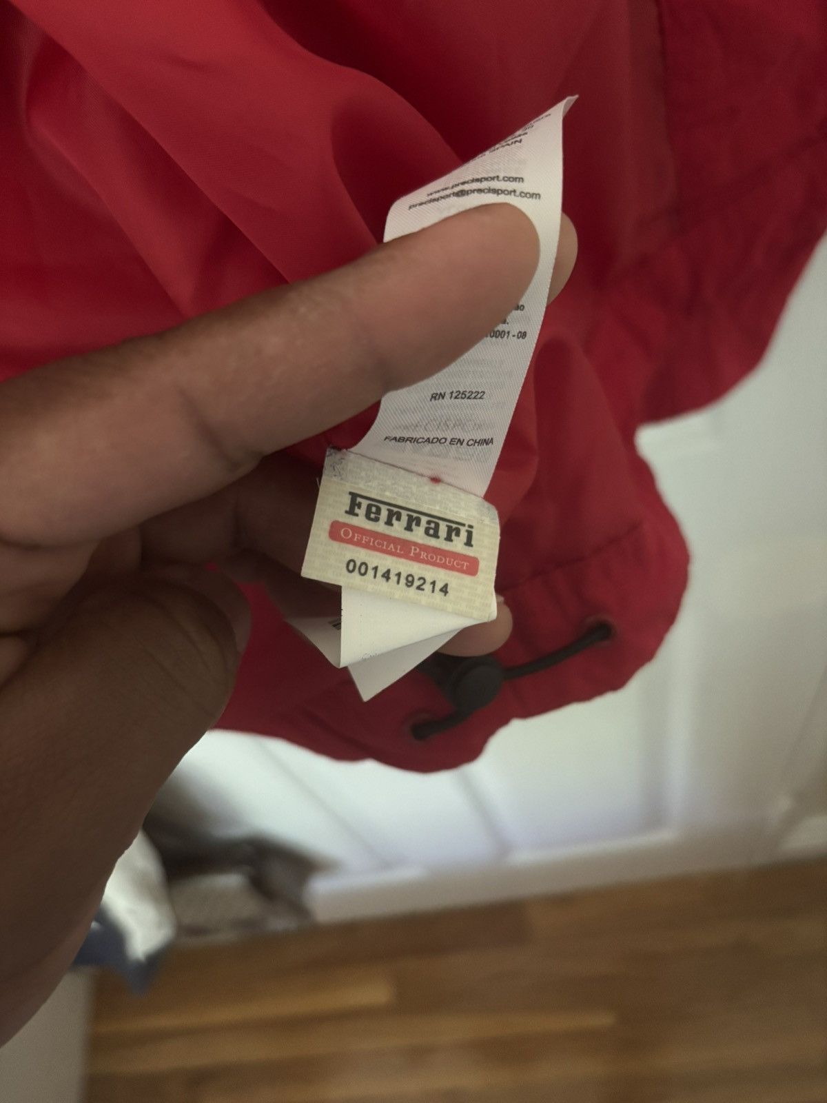 Ferrari Ferrari windbreaker hooded red jacket Size US M / EU 48-50 / 2 - 5 Thumbnail