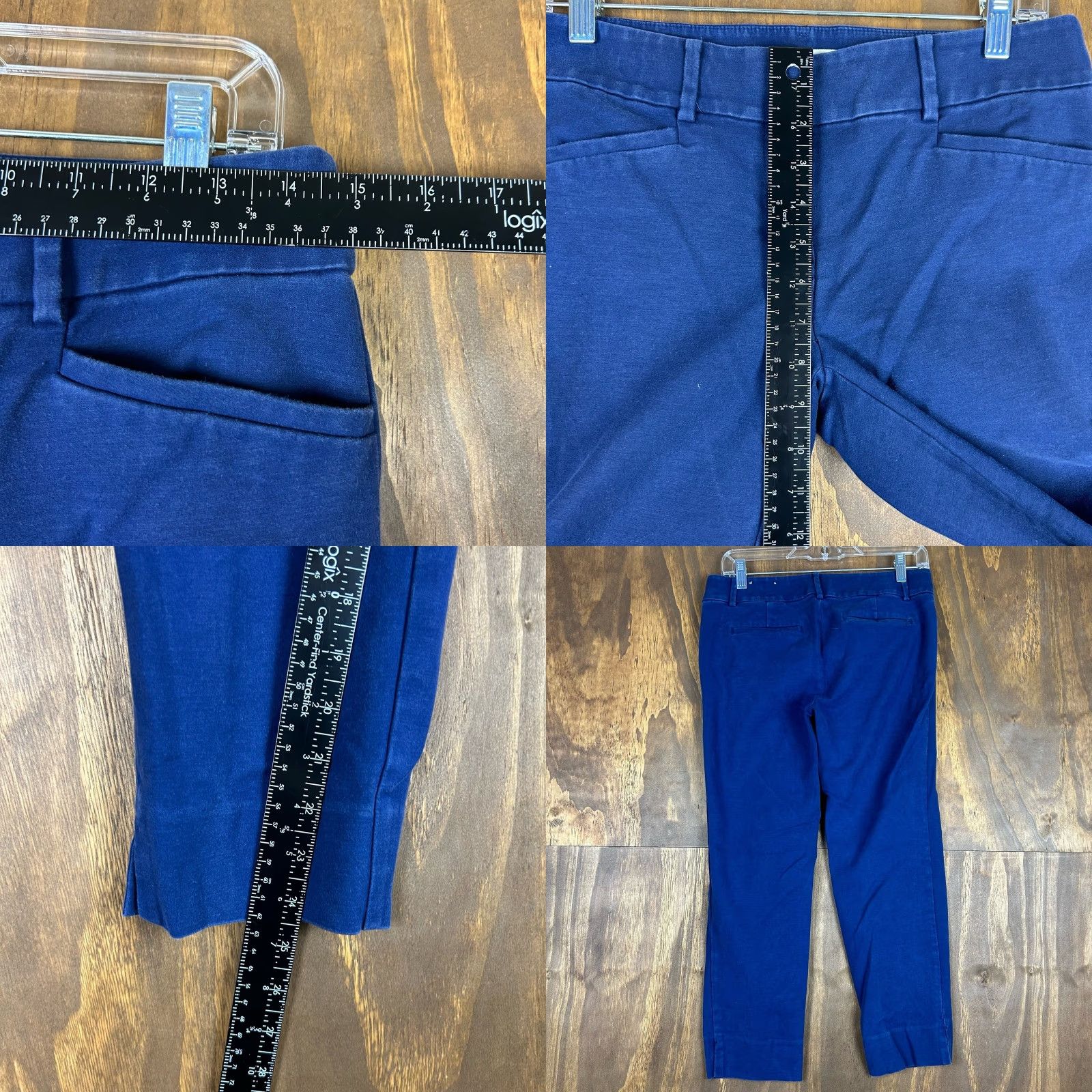 Ann Taylor VINTAGE Ann Taylor LOFT Pants Blue Marisa The Riviera Ankle Stretch 2 Size 29" - 8 Thumbnail