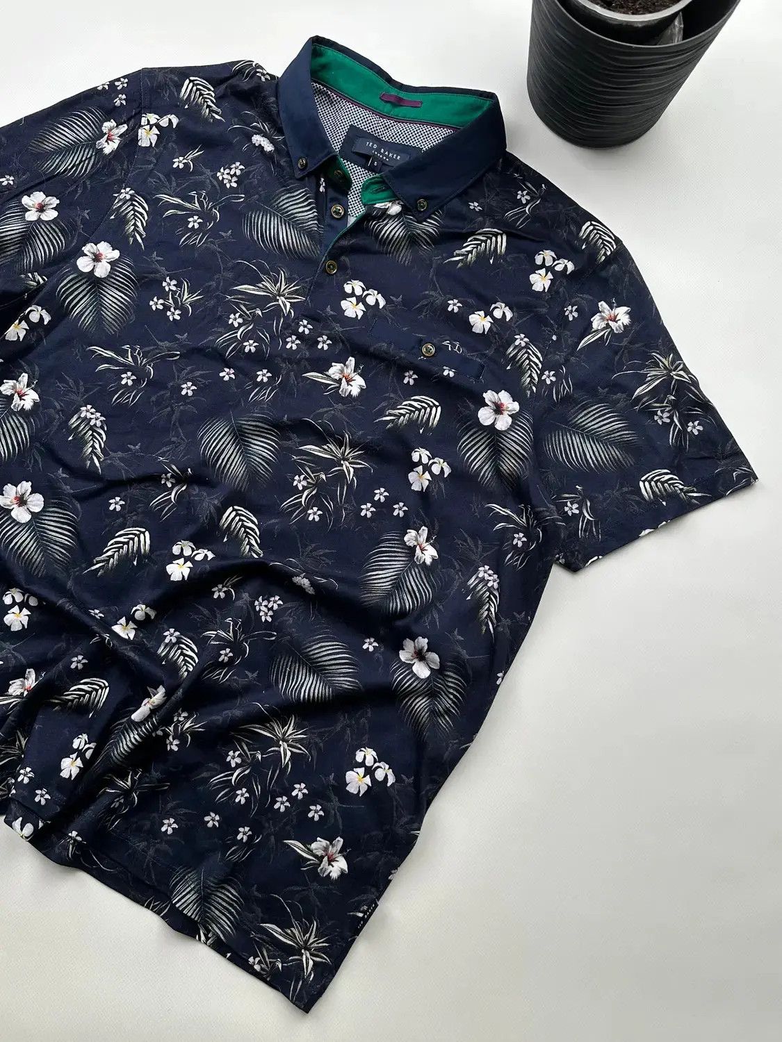 Ted Baker Ted Baker Printed Polo T-Shirt (376) Size US M / EU 48-50 / 2 - 3 Thumbnail