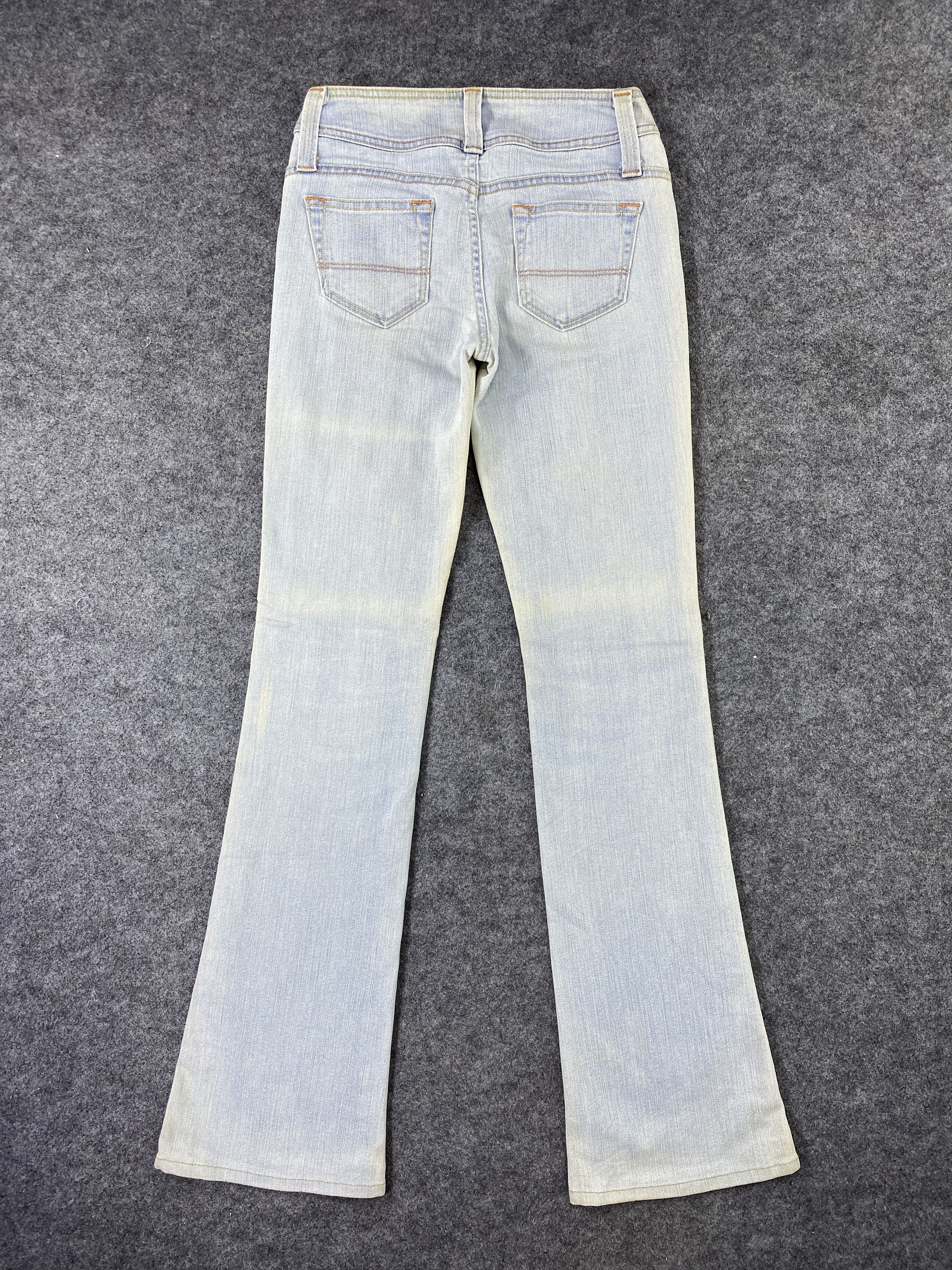 Japanese Brand Brappers Flare Blue Wash Jeans - J1049 Size 26" / US 2 / IT 38 - 3 Thumbnail