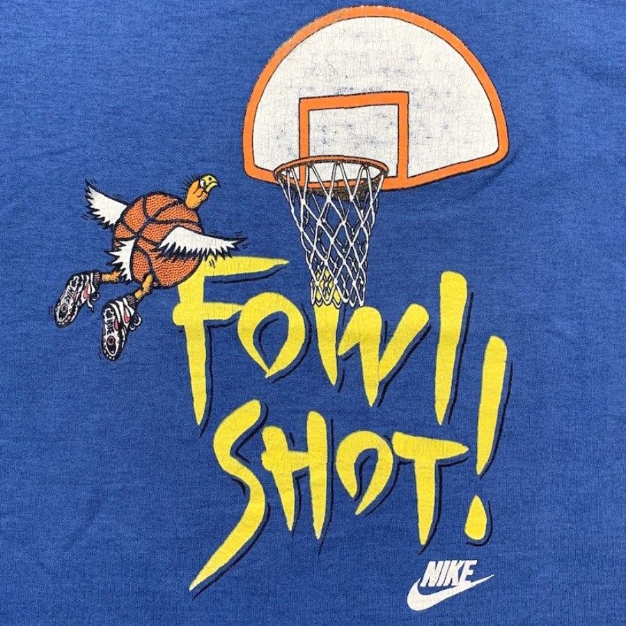 Nike VINTAGE Nike Graphic Tee Mens Small Blue Owl Cartoon Basketball 90s Size US S / EU 44-46 / 1 - 3 Thumbnail