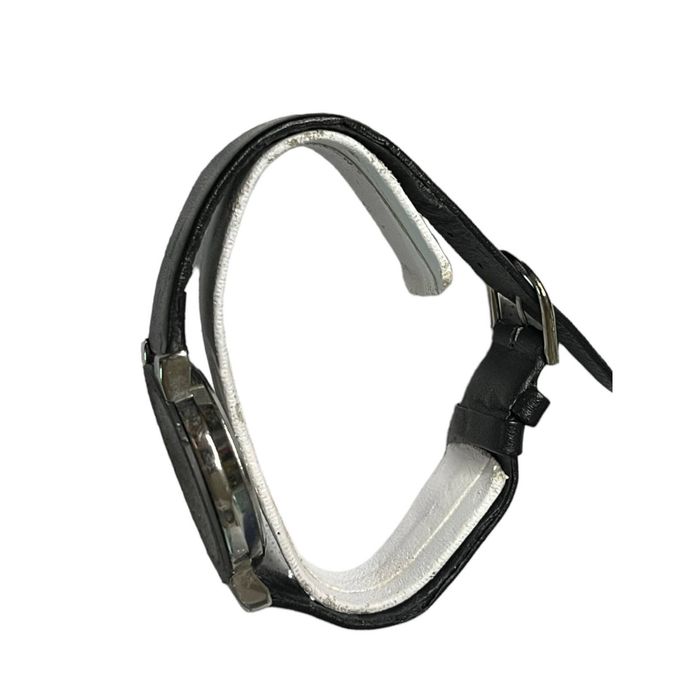 Movado Movado watch with black leather band new battery Grailed