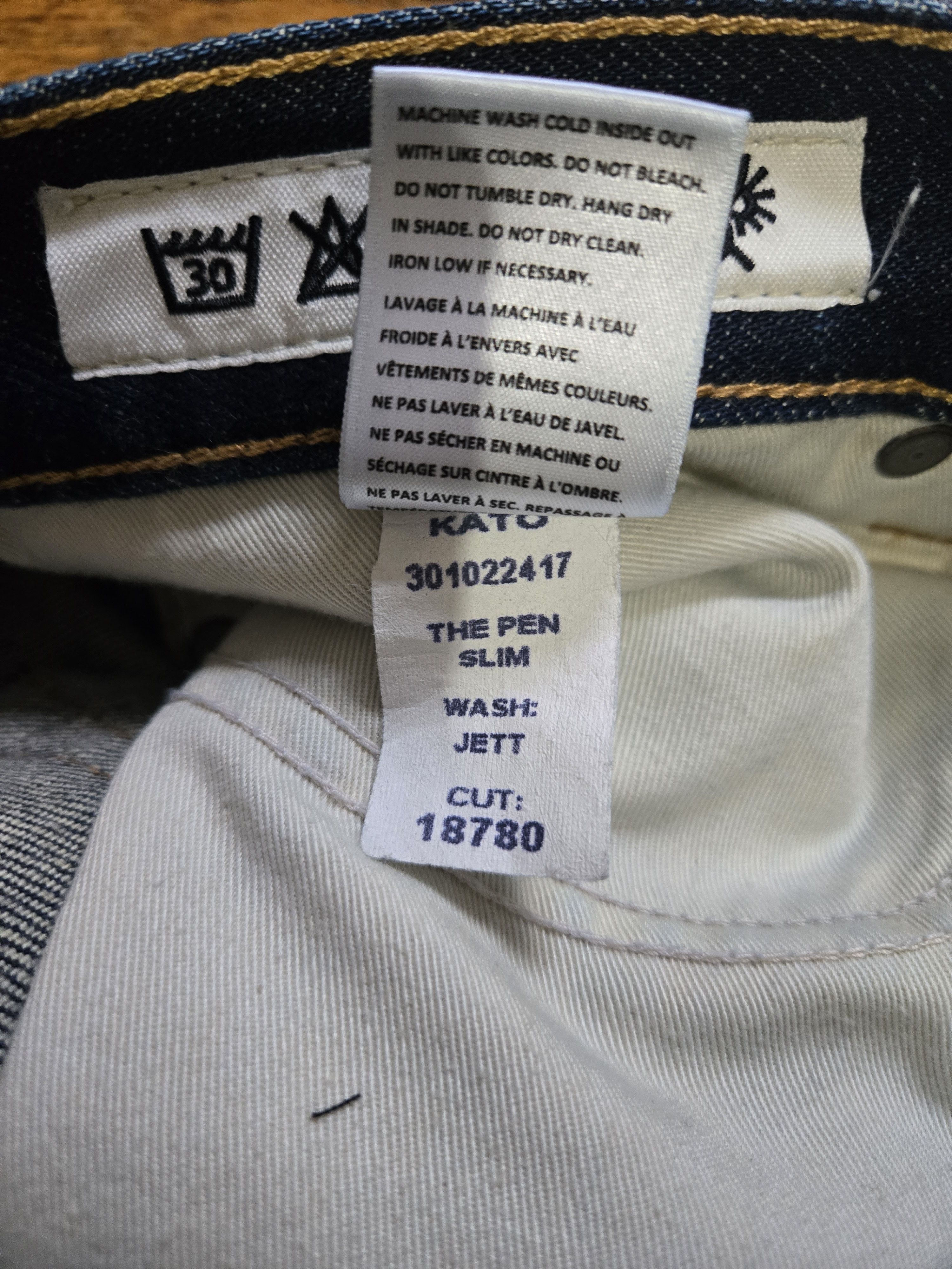 KATO Kato by Hiroshi Kato 32 Pen Slim Jett wash Denim jeans Size US 32 / EU 48 - 5 Thumbnail