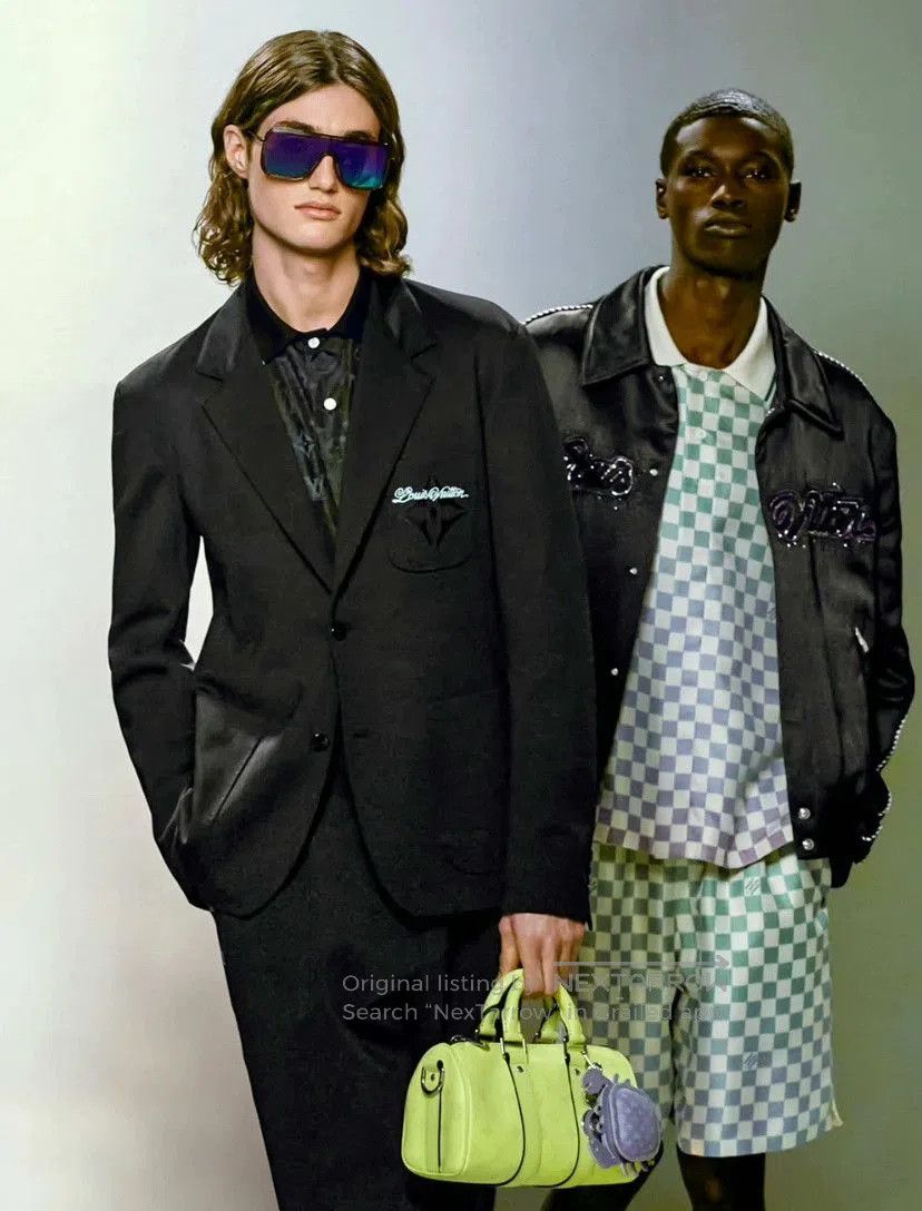 Louis Vuitton black embroidered logo suit jacket LV SS25. Size US XXL / EU 58 / 5 - 7 Thumbnail