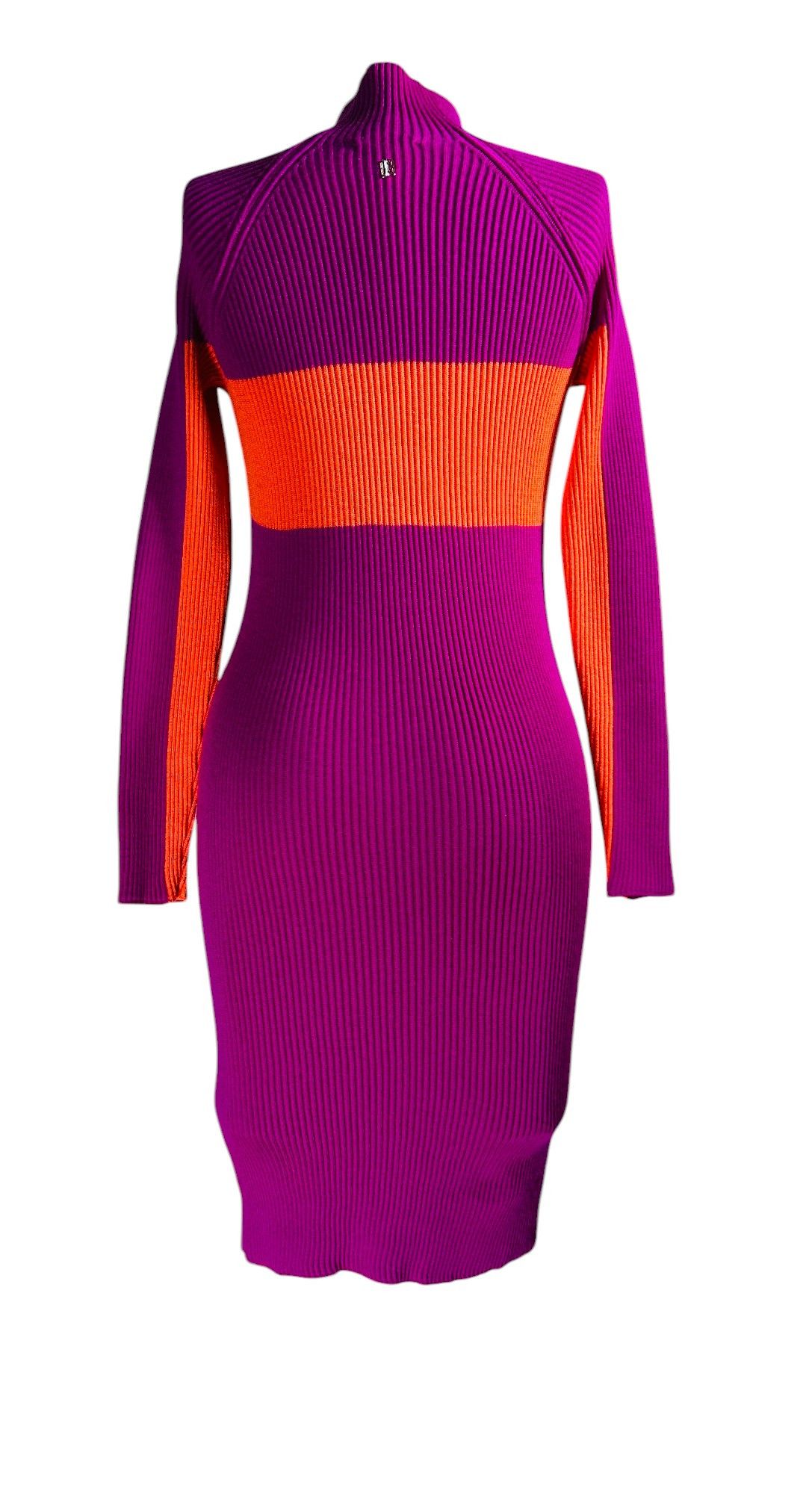 Dirk Bikkembergs Wool Purple Dress Size S / US 4 / IT 40 - 4 Thumbnail