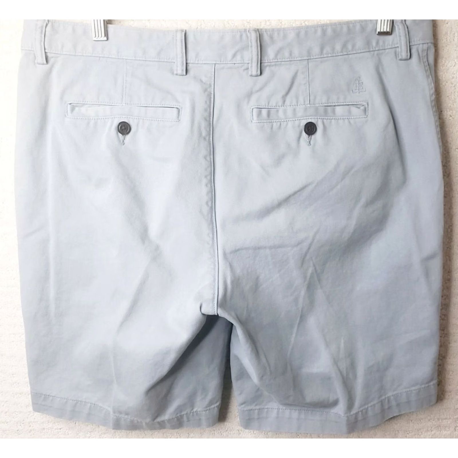 Lands' End Lands' End Men's Gray Flat Front Traditional Fit Casual Golf Shorts Size 37W X 9L Size US 37 - 6 Thumbnail