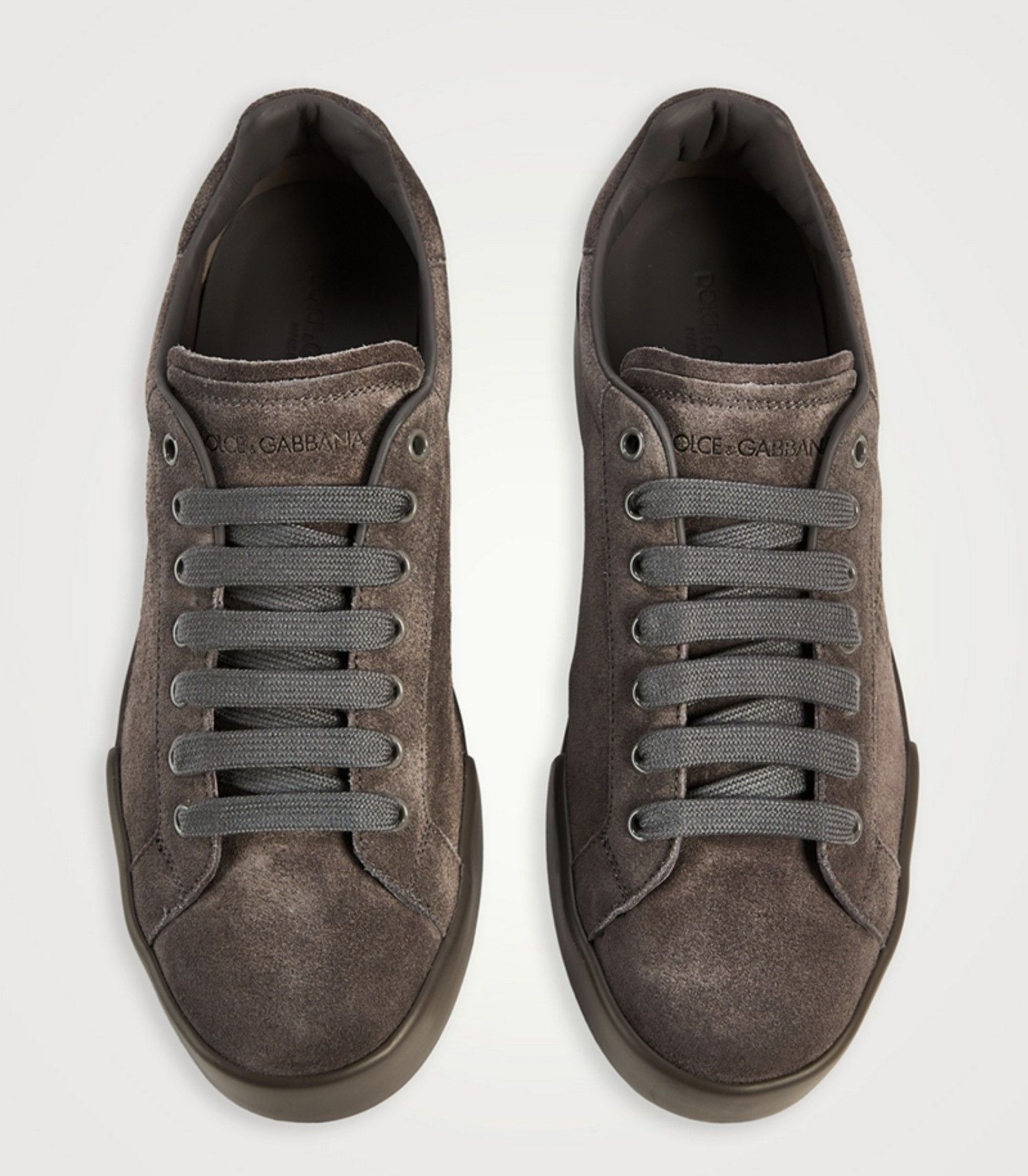 Dolce & Gabbana Suede Perforated Logo Sneakers Size US 11 / EU 44 - 4 Thumbnail