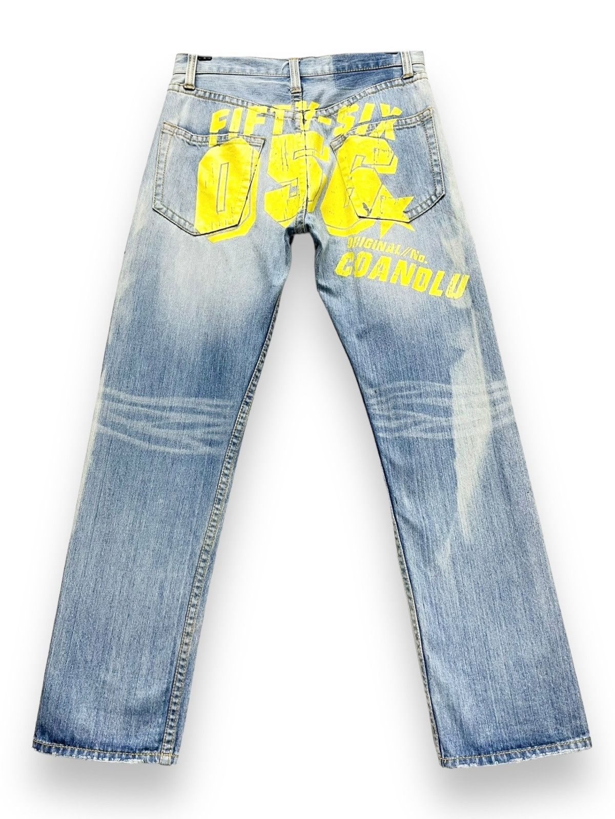 Japanese Brand × Le Grande Bleu (L.G.B.) 🔥CO&LU 56 Big Print Light Wash Sun Faded Denim Size US 30 / EU 46 - 2 Thumbnail