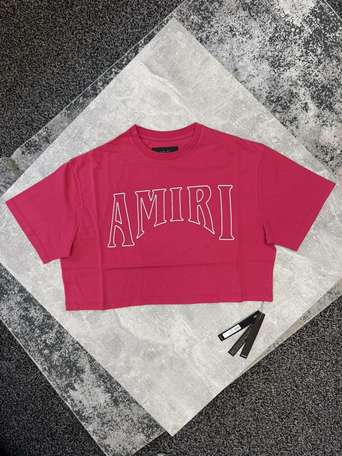 Amiri Amiri Sun Cropped Tee Fuchsia. size M. bnwt. rrp £390 Size M / US 6-8 / IT 42-44 - 1 Thumbnail