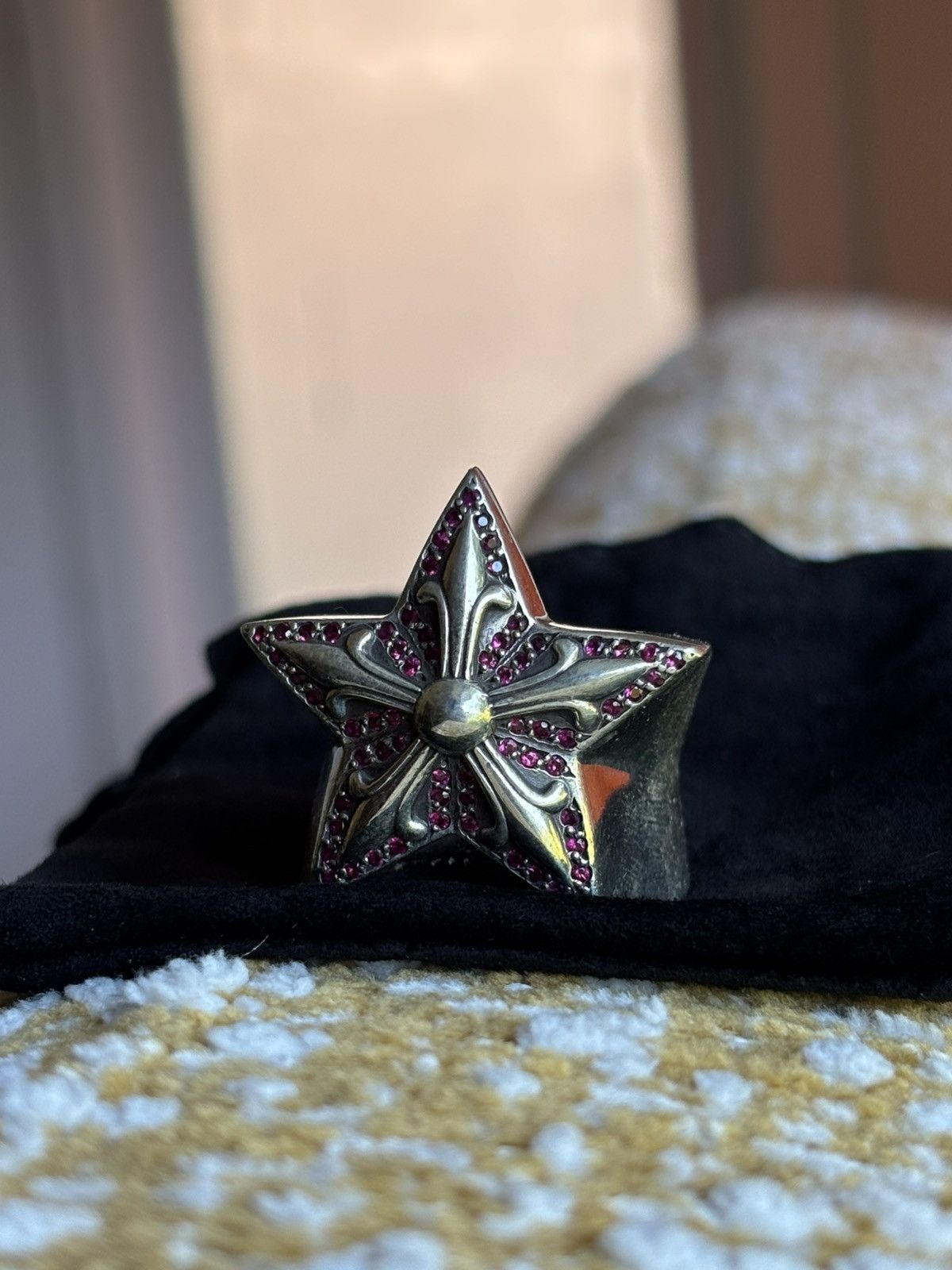 Chrome Hearts Chrome Hearts ruby pave star ring Size ONE SIZE - 12 Thumbnail