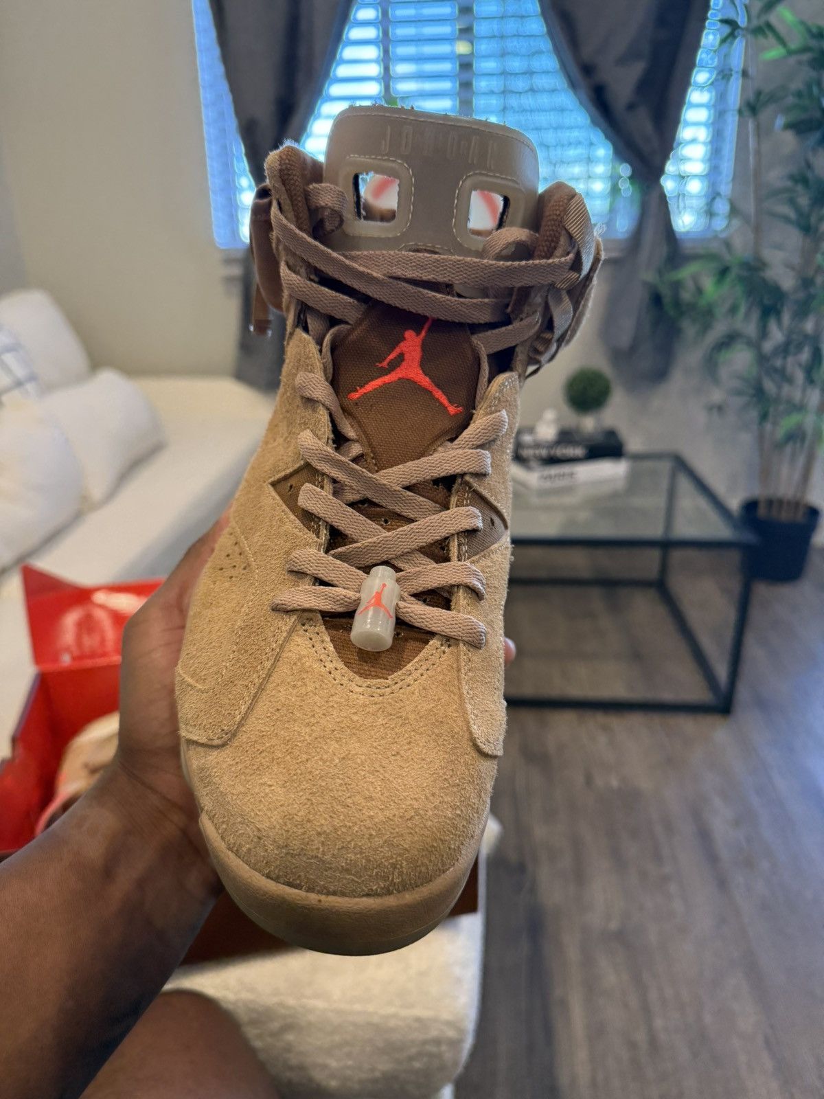 Jordan Brand × Travis Scott Travis Scott x Air Jordan 6 Retro ‘British Khaki’ Size US 11 / EU 44 - 3 Thumbnail
