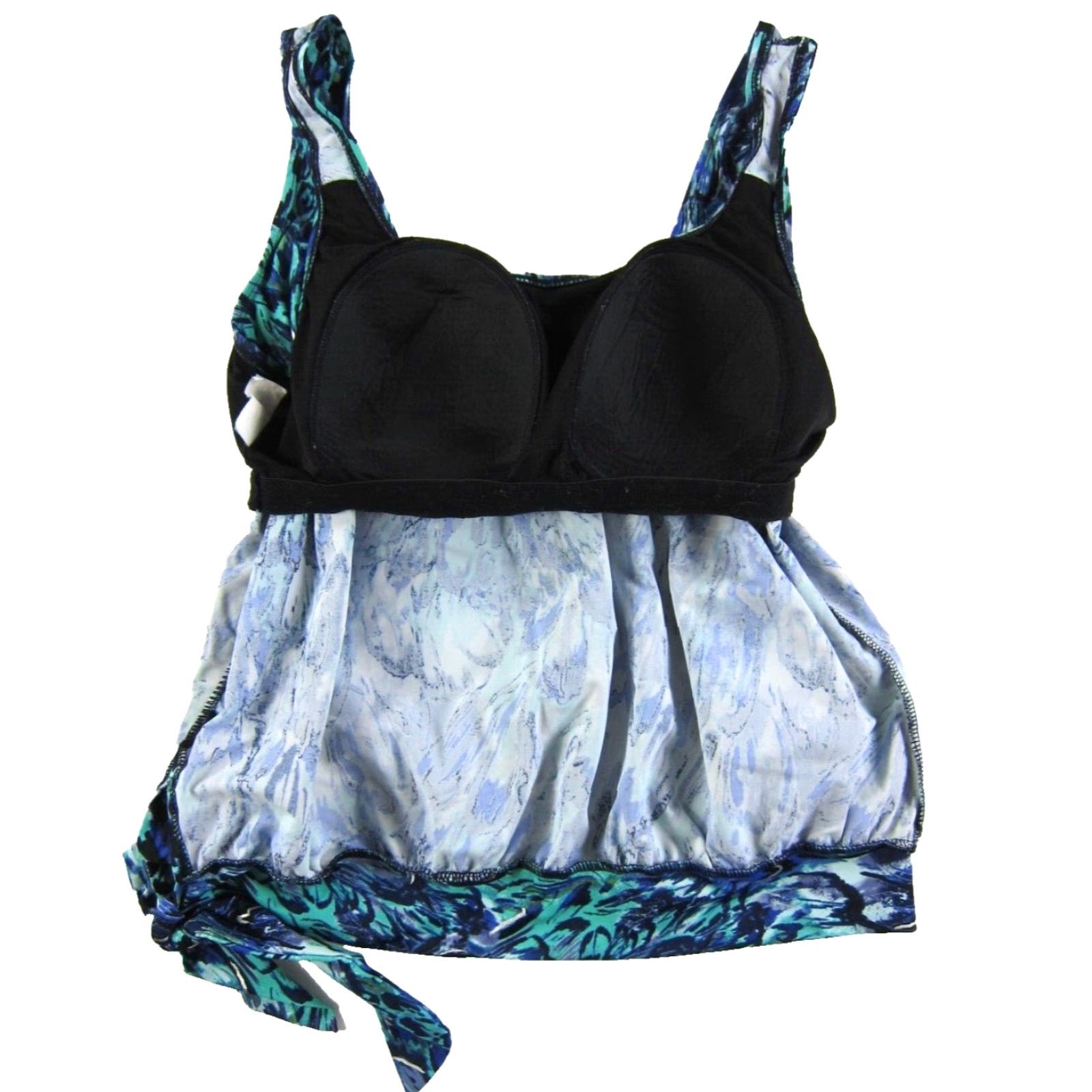All Blues Beach Belle Swimsuits For All Top 14 Purple Built In Bra Tankini Swim Top Women Size XL / US 12-14 / IT 48-50 - 4 Thumbnail