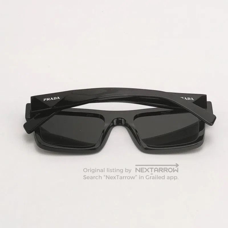 Prada Prada Symbol Black Logo Sunglasses. Size ONE SIZE - 3 Thumbnail