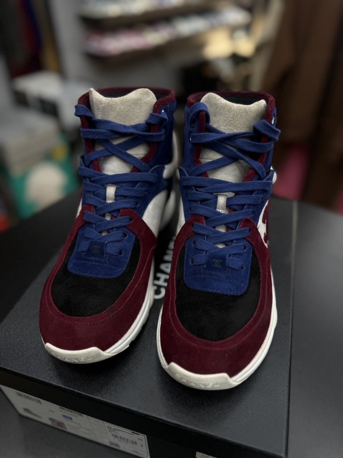Chanel Chanel High Top Women’s Sneakers 39EU/9US (W) $1050 Size US 9 / IT 39 - 9 Thumbnail