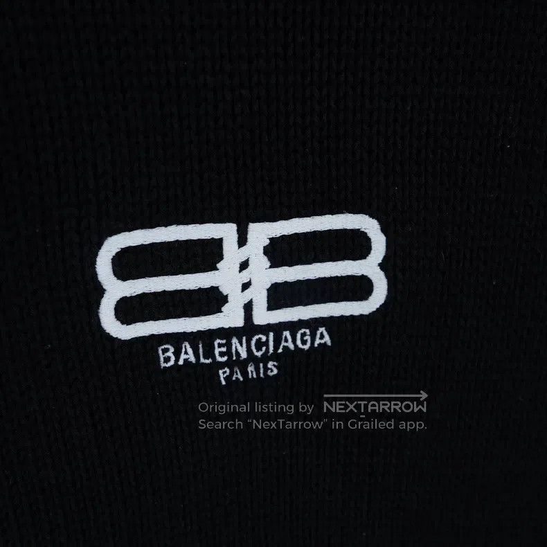 Balenciaga Balenciaga Double B lock buckle embroidered sweater Size US M / EU 48-50 / 2 - 4 Thumbnail