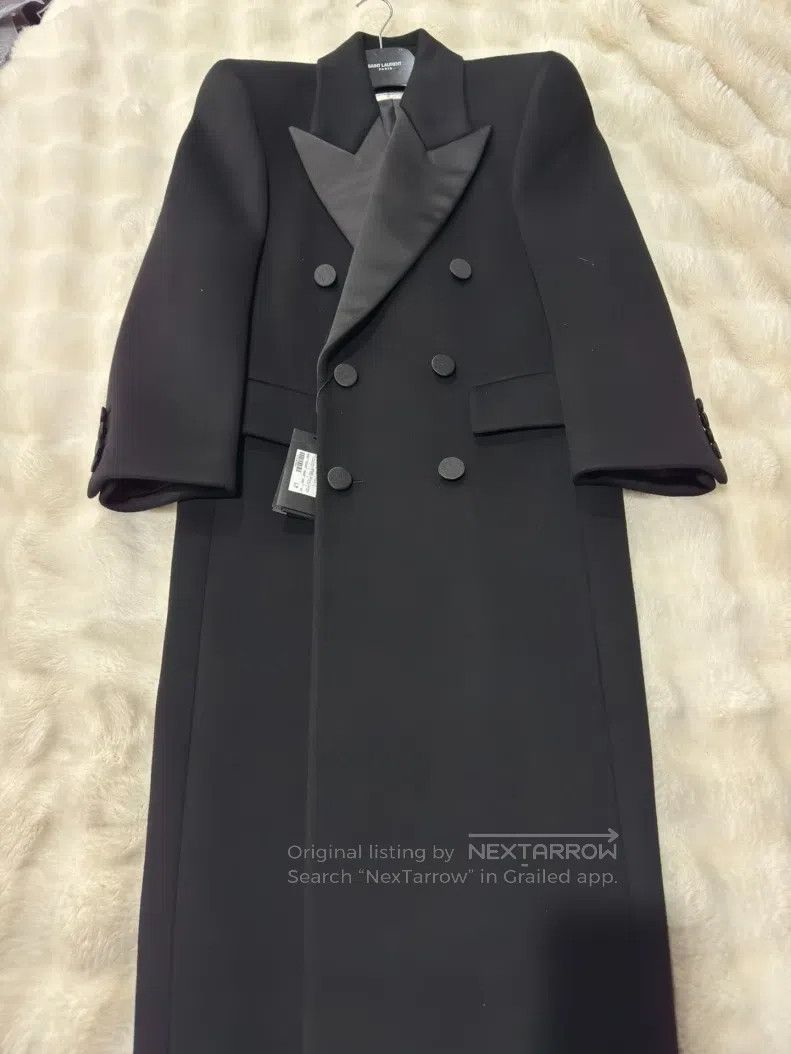 Saint Laurent Paris Saint Laurent Paris Extra Long Smoking Jacket Size US S / EU 44-46 / 1 - 1 Thumbnail