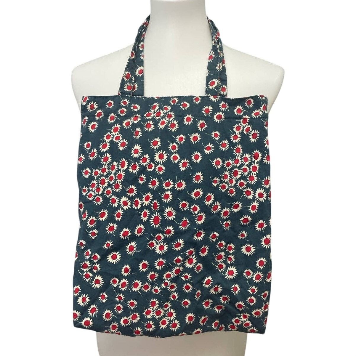 Old Navy Old Navy Red Center Daisy Flower Cotton Lined Tote Bag Size ONE SIZE - 1 Thumbnail