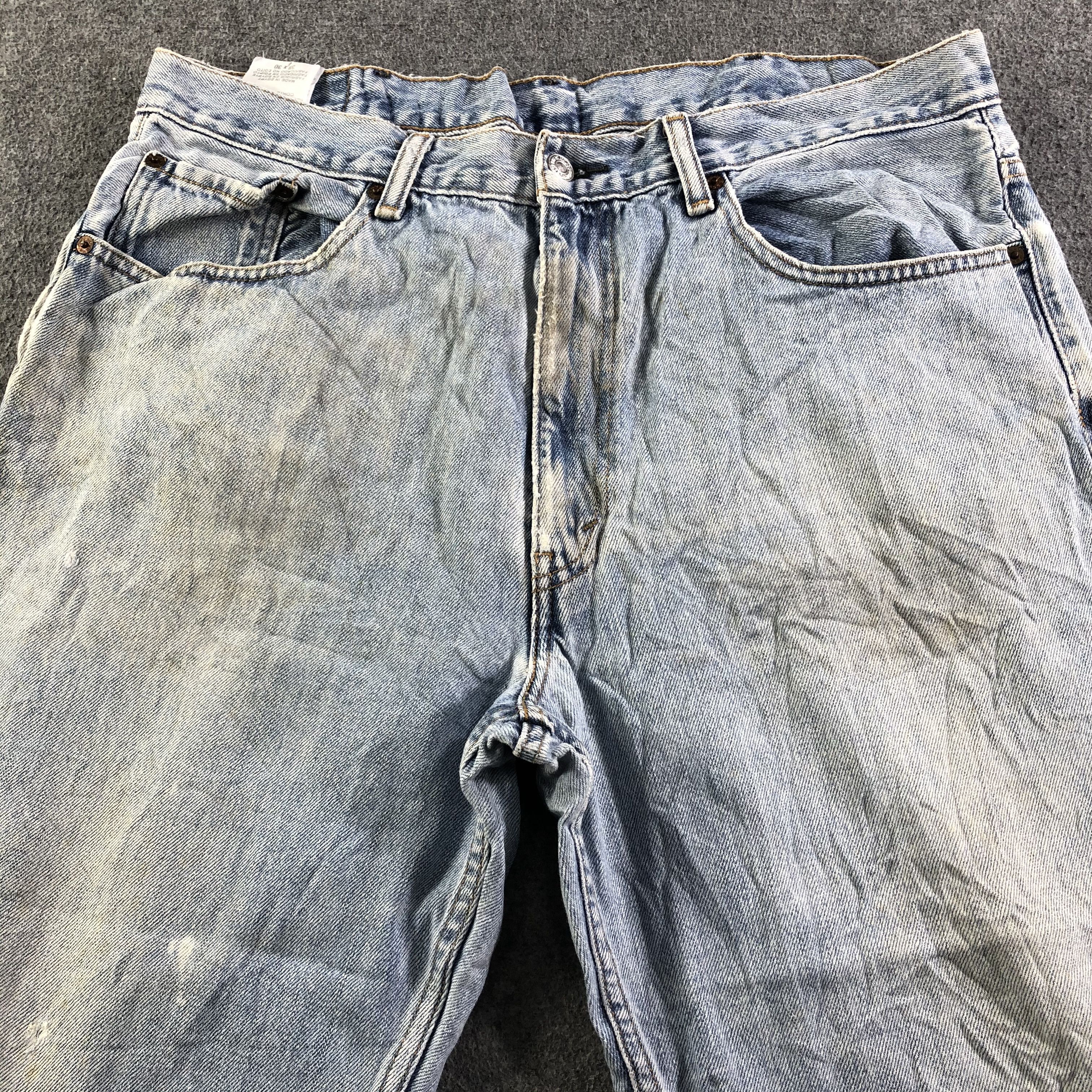 Levi's Vintage Blue Wash Levis 550 Jeans-J3299 Size US 37 - 3 Thumbnail