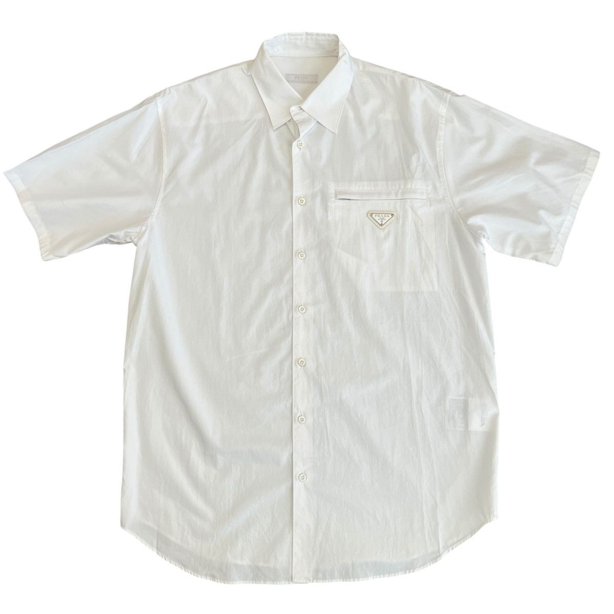 Prada PRADA 2025SS White Short Sleeve Cotton Shirt M Size US M / EU 48-50 / 2 - 1 Thumbnail