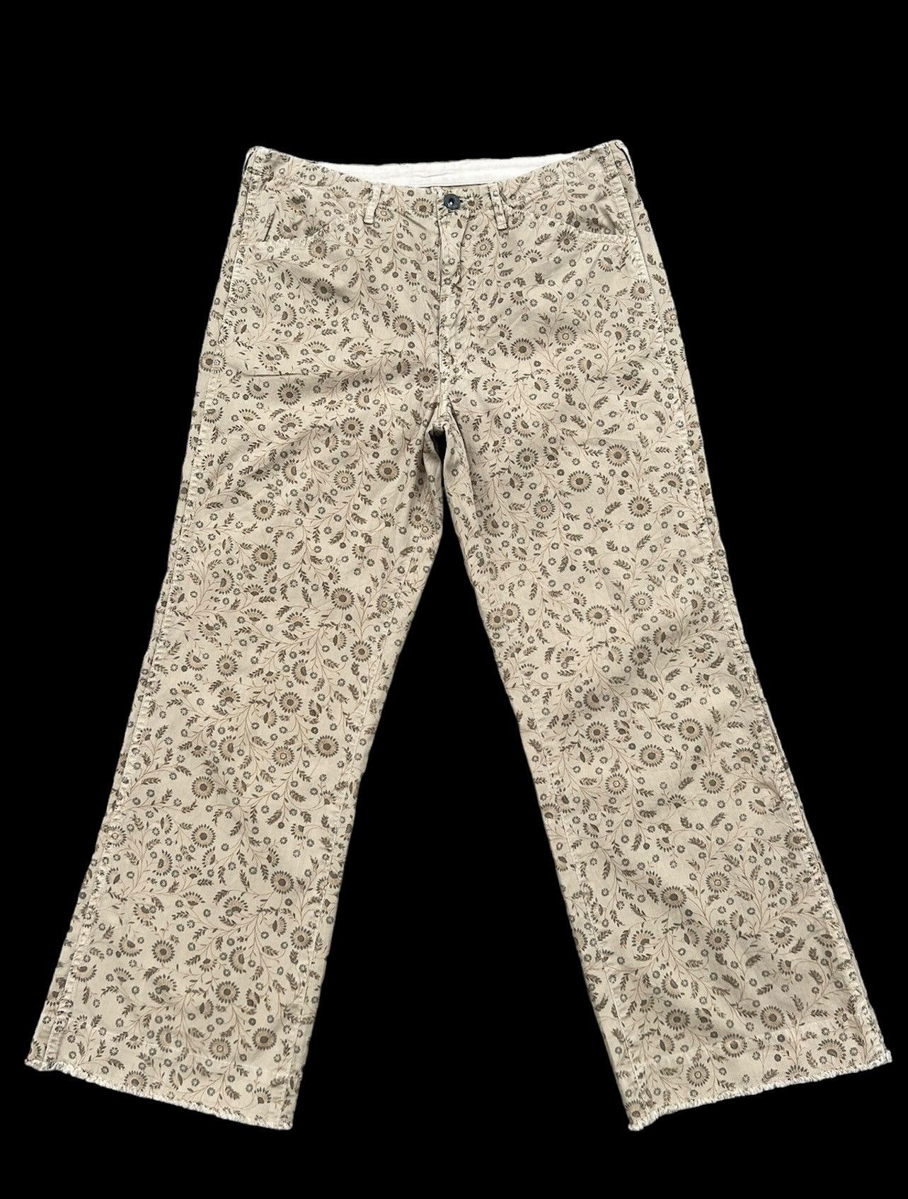 45rpm Vintage 45rpm Japan Floral Printed Cropped Flare Pant Size US 31 - 1 Thumbnail