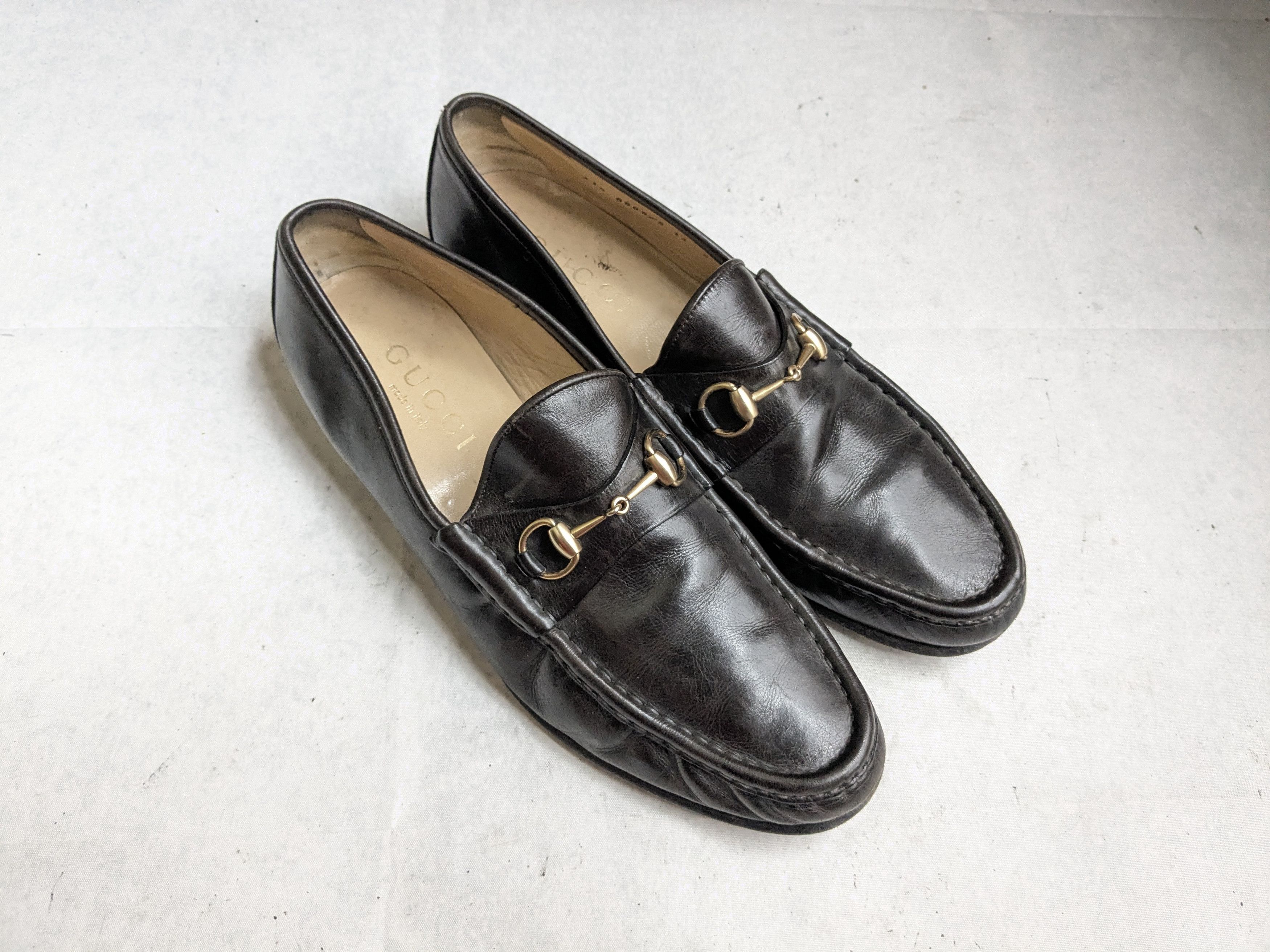 Gucci Gucci Horsebit Loafers Dark Brown 14 D Leather Size US 14 / EU 47 - 1 Thumbnail
