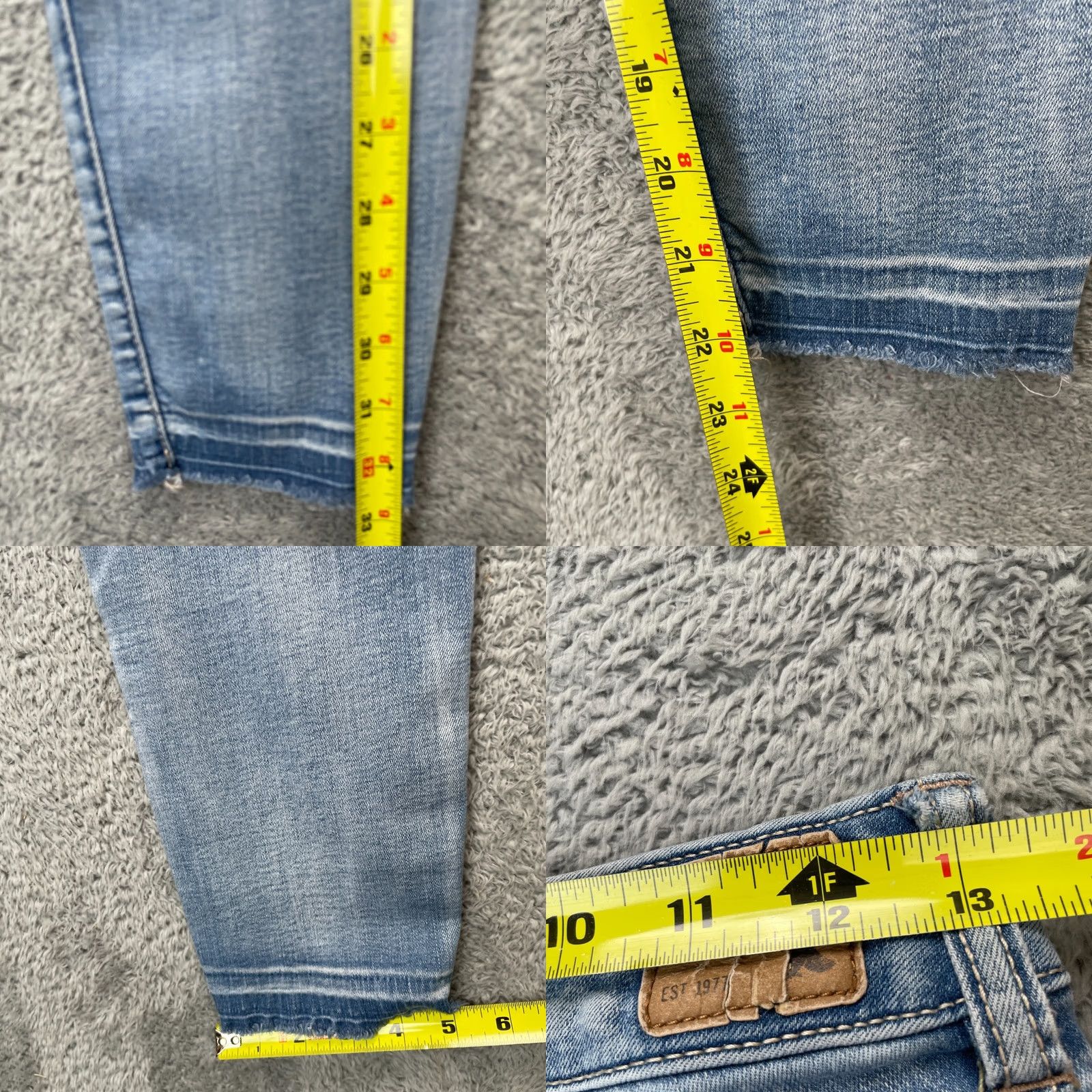 American Eagle Outfitters VINTAGE? No. American Eagle Outfitters Jeans Womens 4 Blue Jeggings High Rise Cropped Size 28" / US 6 / IT 42 - 8 Thumbnail