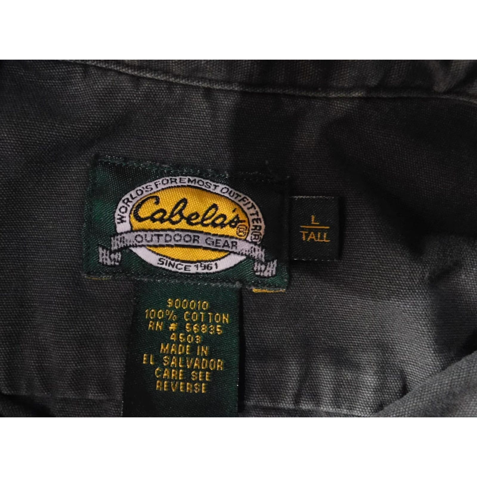 Vintage Cabela's Shirt L Tall Green Button-Up Denim Outdoor Classic Size US L / EU 52-54 / 3 - 5 Thumbnail