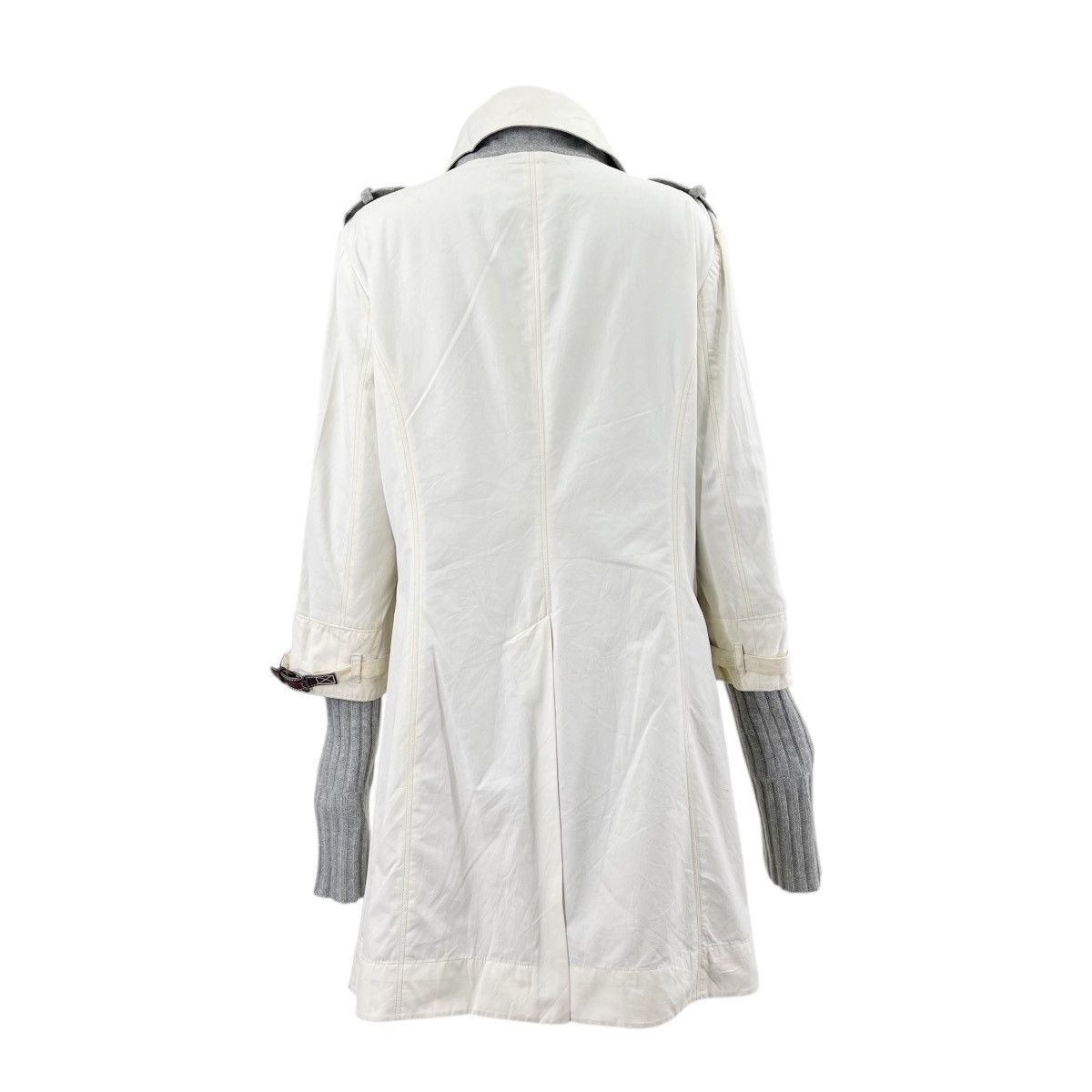 Cashmere Knee Lenght Doubel Layered Trench Coat