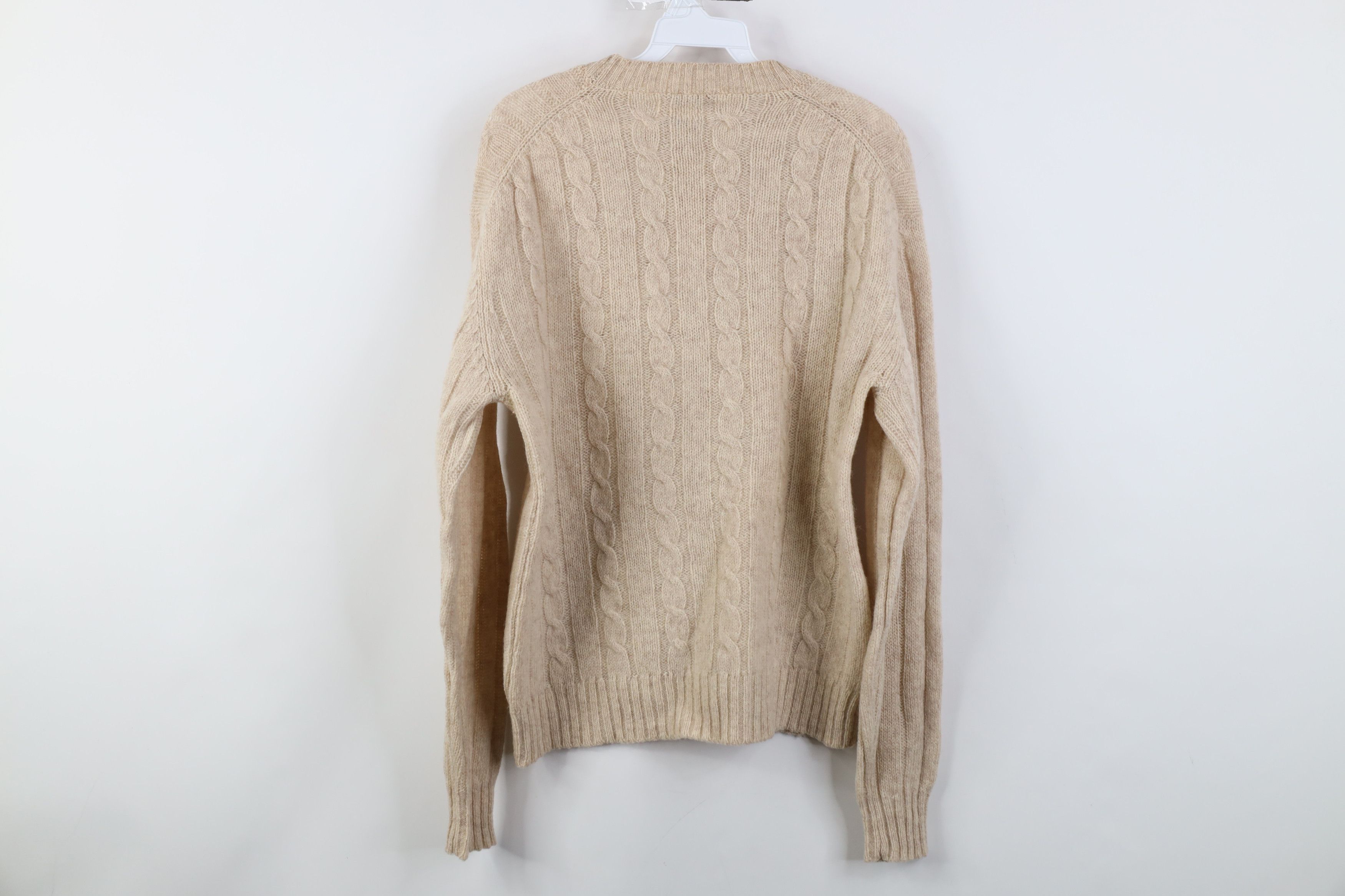 Vintage Vintage 70s Streetwear Shetland Wool Cable Knit Sweater Size L / US 10 / IT 46 - 10 Thumbnail