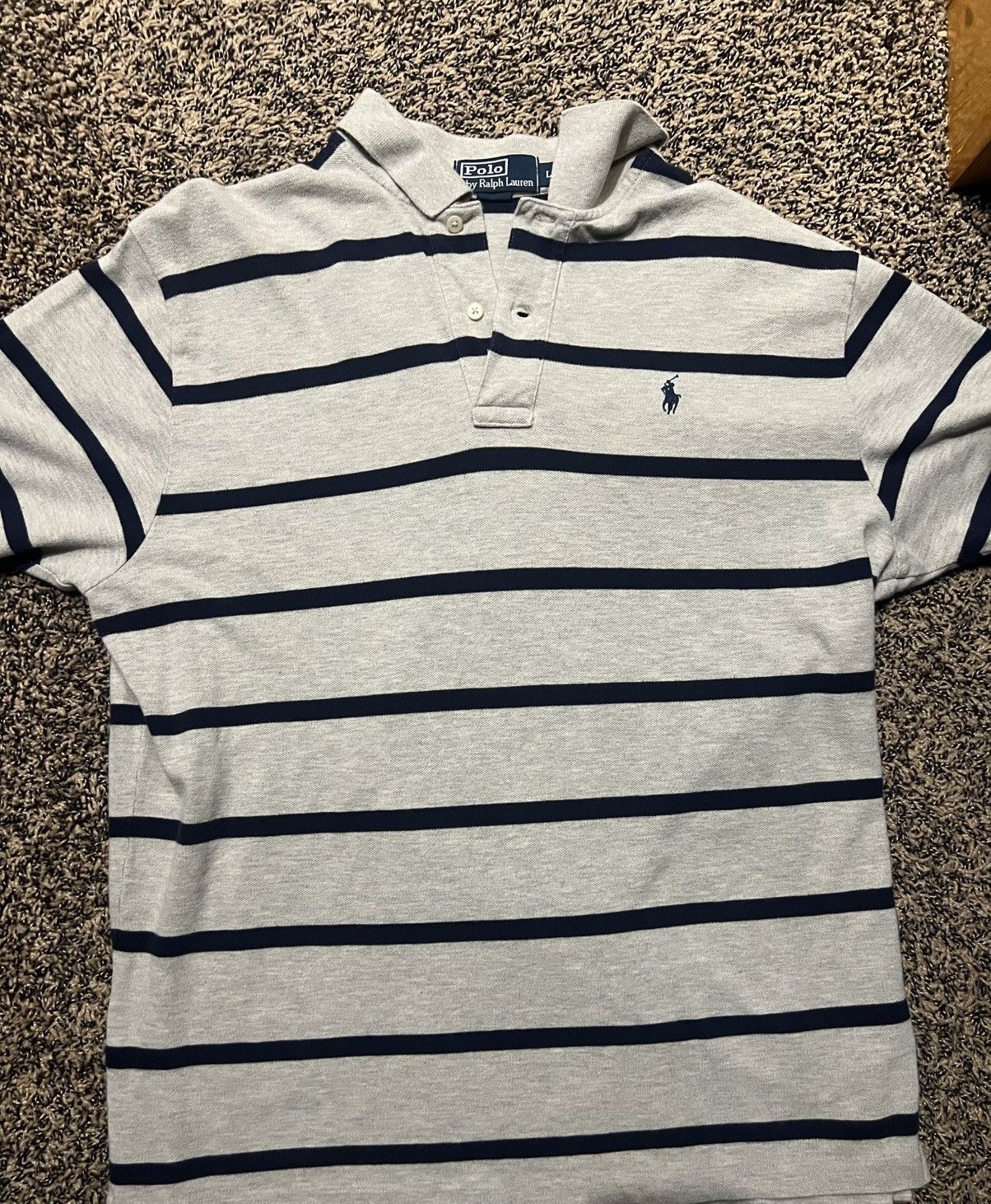 Polo Ralph Lauren Timeless Polo Ralph Lauren striped polo Sized Large Size US L / EU 52-54 / 3 - 1 Thumbnail