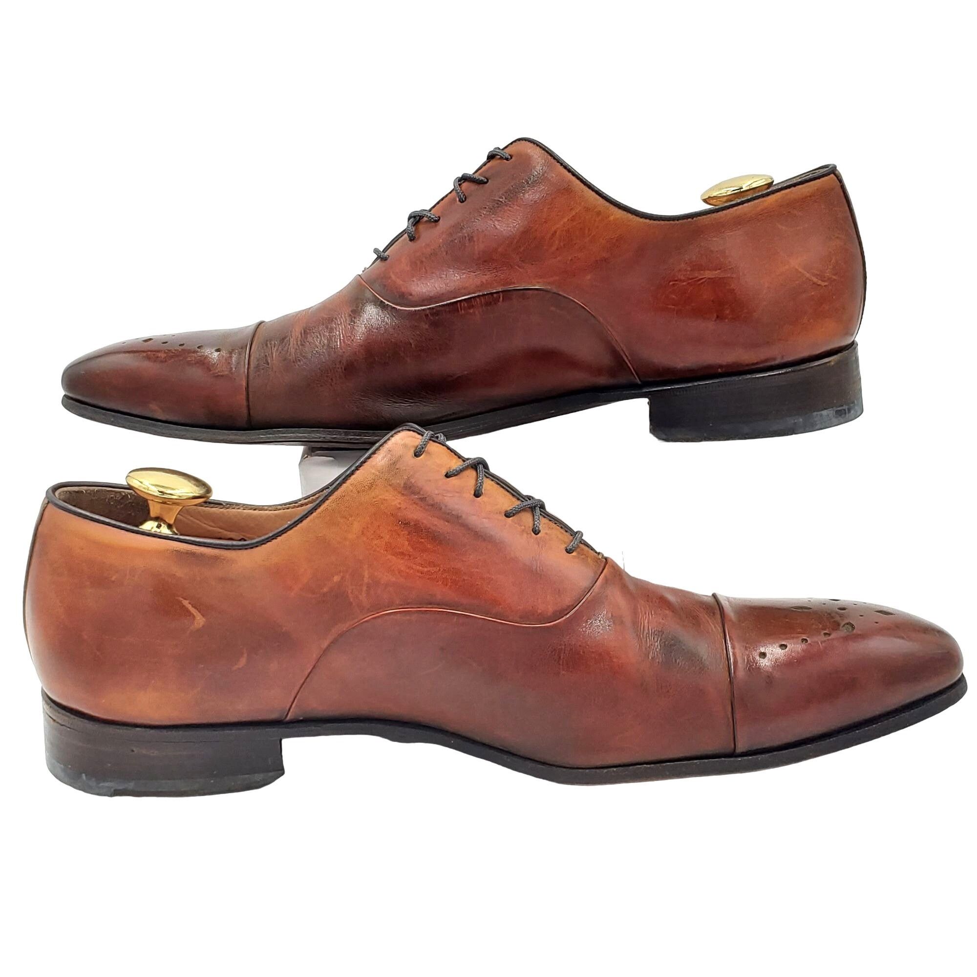Barneys New York Calzoleria Harris Italy Dress Shoe Men 10.5 Brown Leather Size US 10.5 / EU 43-44 - 9 Thumbnail