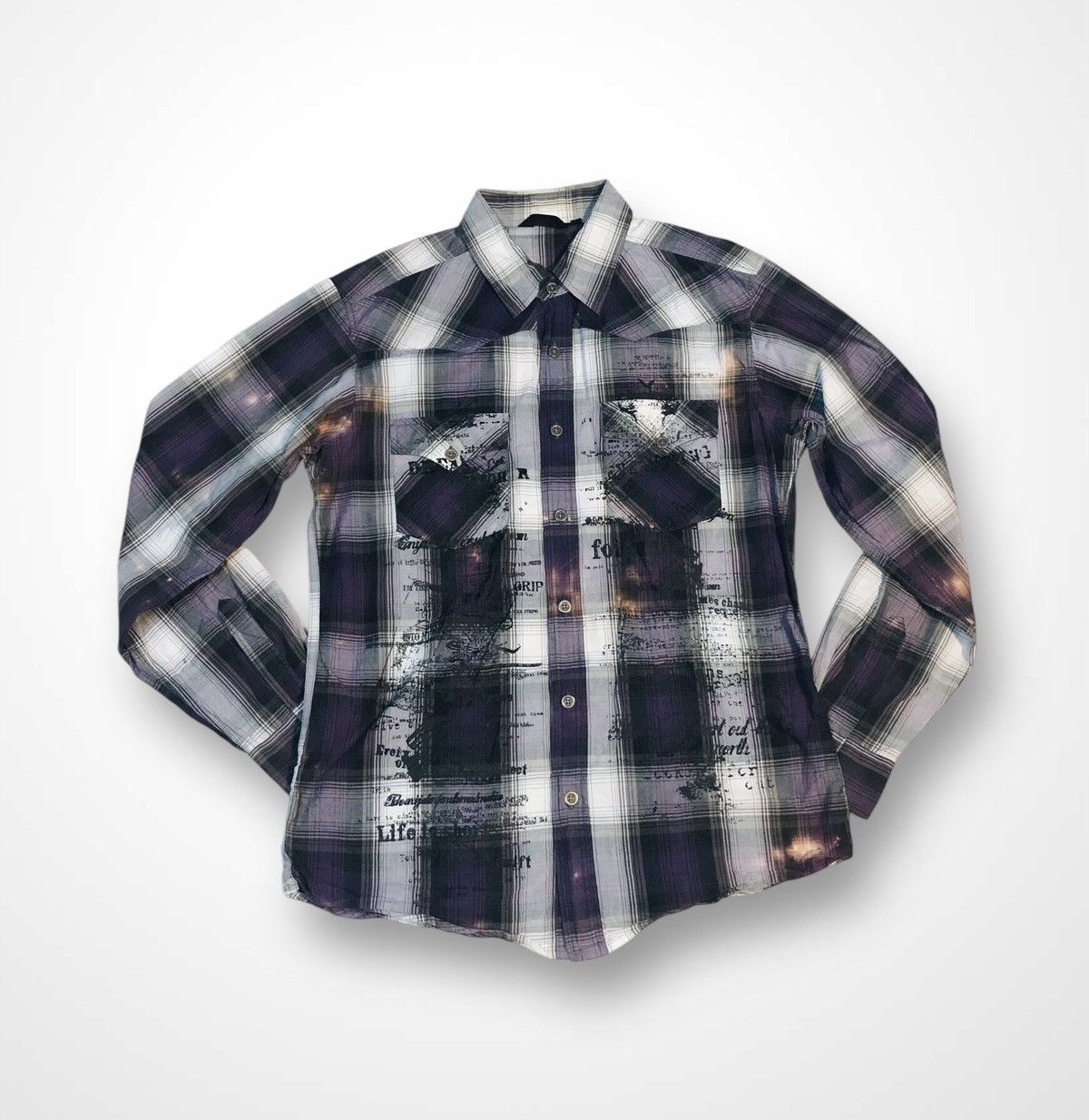 If Six Was Nine × Japanese Brand Batsu Studio Japan Punk Buttoned Shirt (16) Size US XL / EU 56 / 4 - 1 Thumbnail