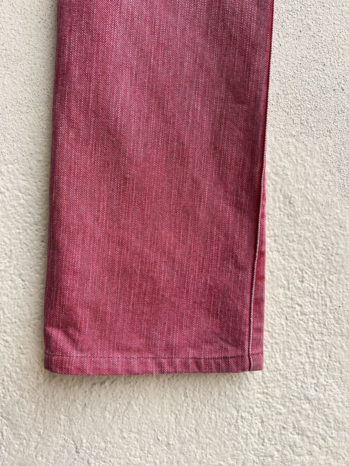 semanticdesign Vintage Semantic Design Sensation Fade Red Denim Flare Jeans Size US 29 - 18 Thumbnail