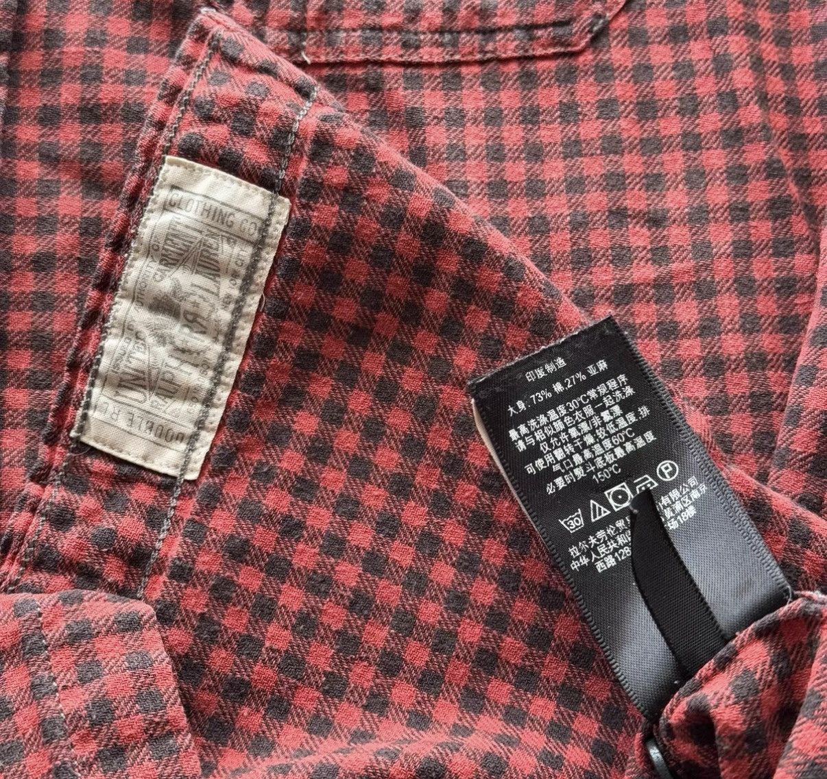 RRL Ralph Lauren RRL Ralph Lauren Double RL Cotton Linen Plaid Shirt K22 Size US S / EU 44-46 / 1 - 5 Thumbnail