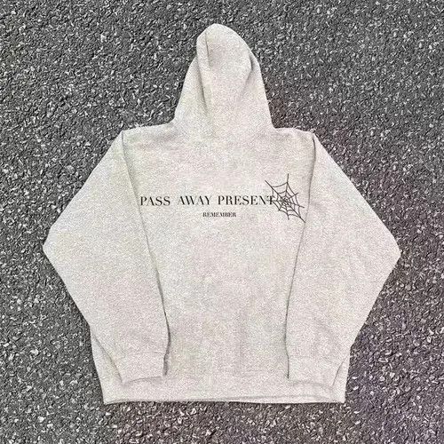 VIBE Hip Hop Street Eye Print Gray L Hooded Sweatshirt Size US L / EU 52-54 / 3 - 4 Thumbnail