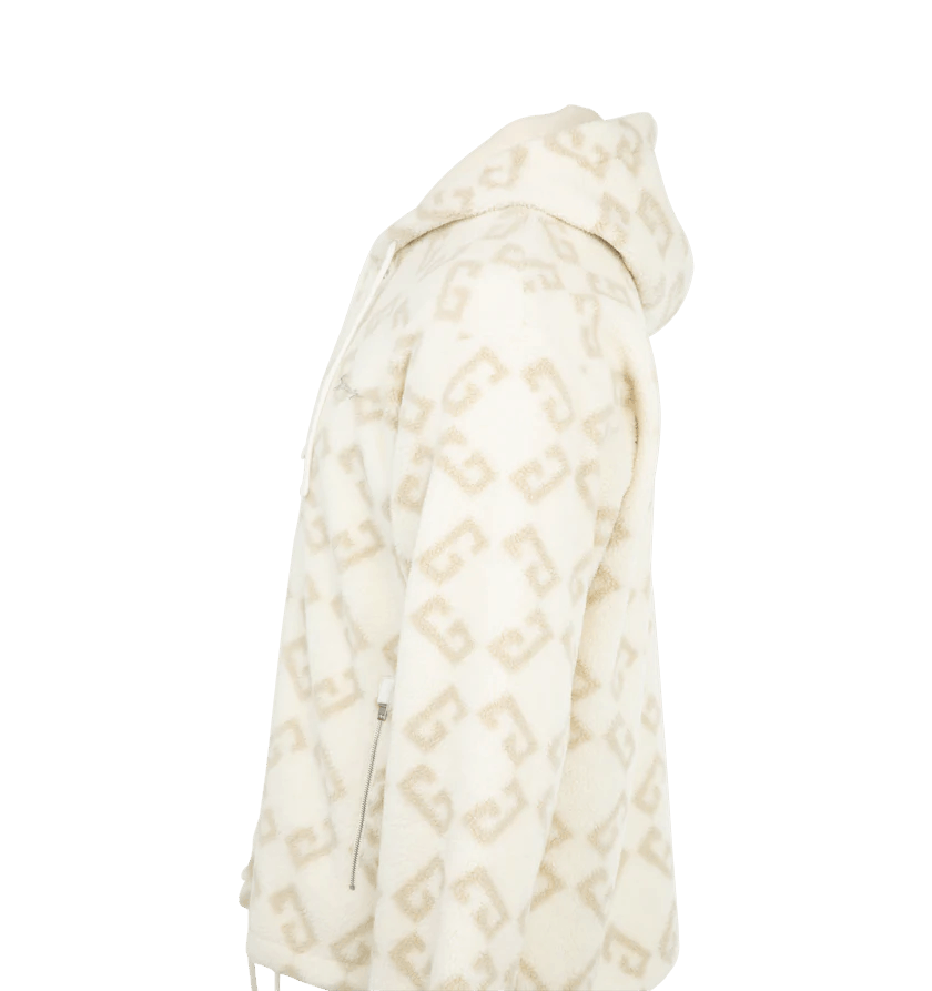 Givenchy o1h1sh10525 Monogram Fleece Hoodie in Beige Size US L / EU 52-54 / 3 - 2 Thumbnail