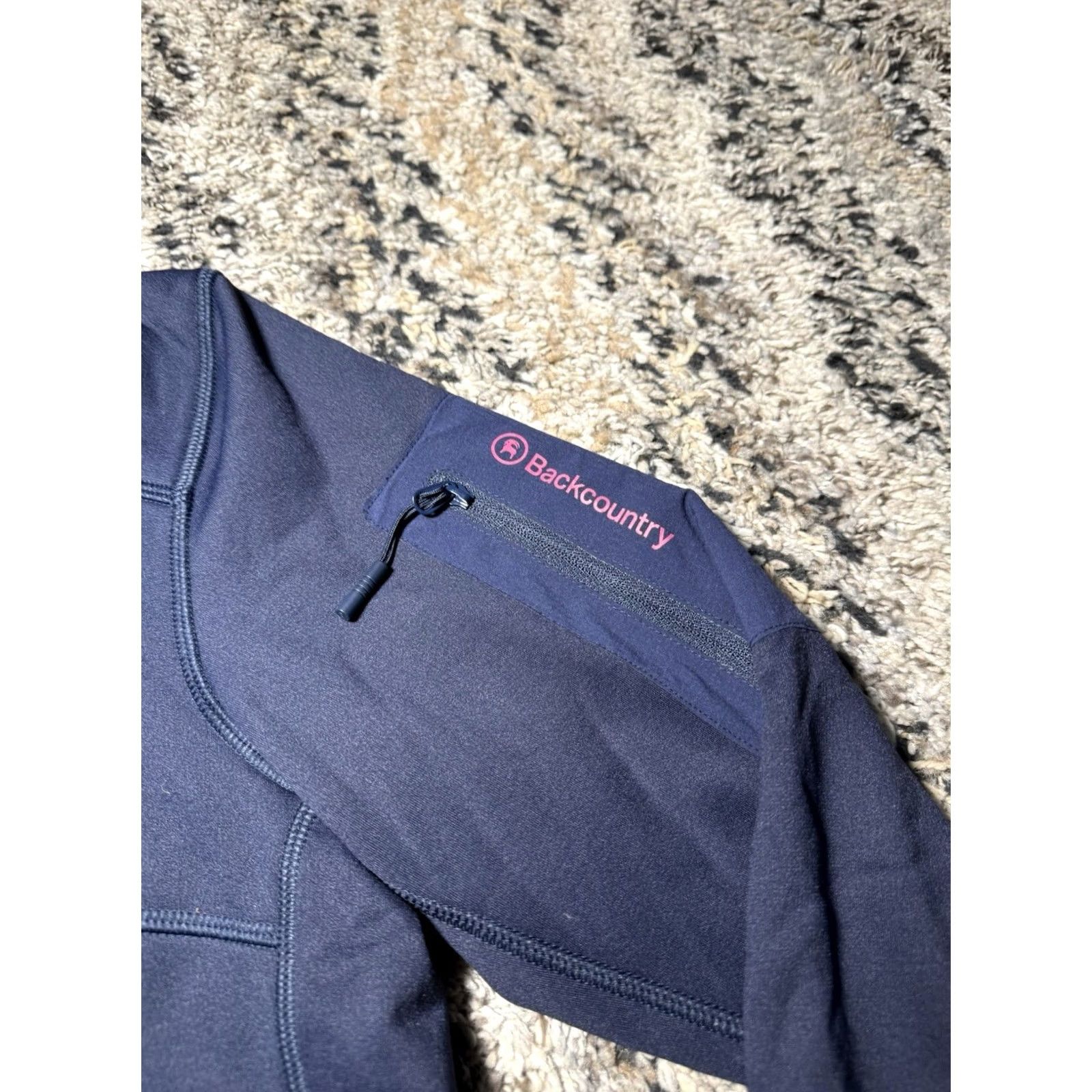 Vintage Backcountry Jacket Blue Woman's Small Tech Fleece Full-Zip Peak WORN ONCE! Size S / US 4 / IT 40 - 2 Thumbnail