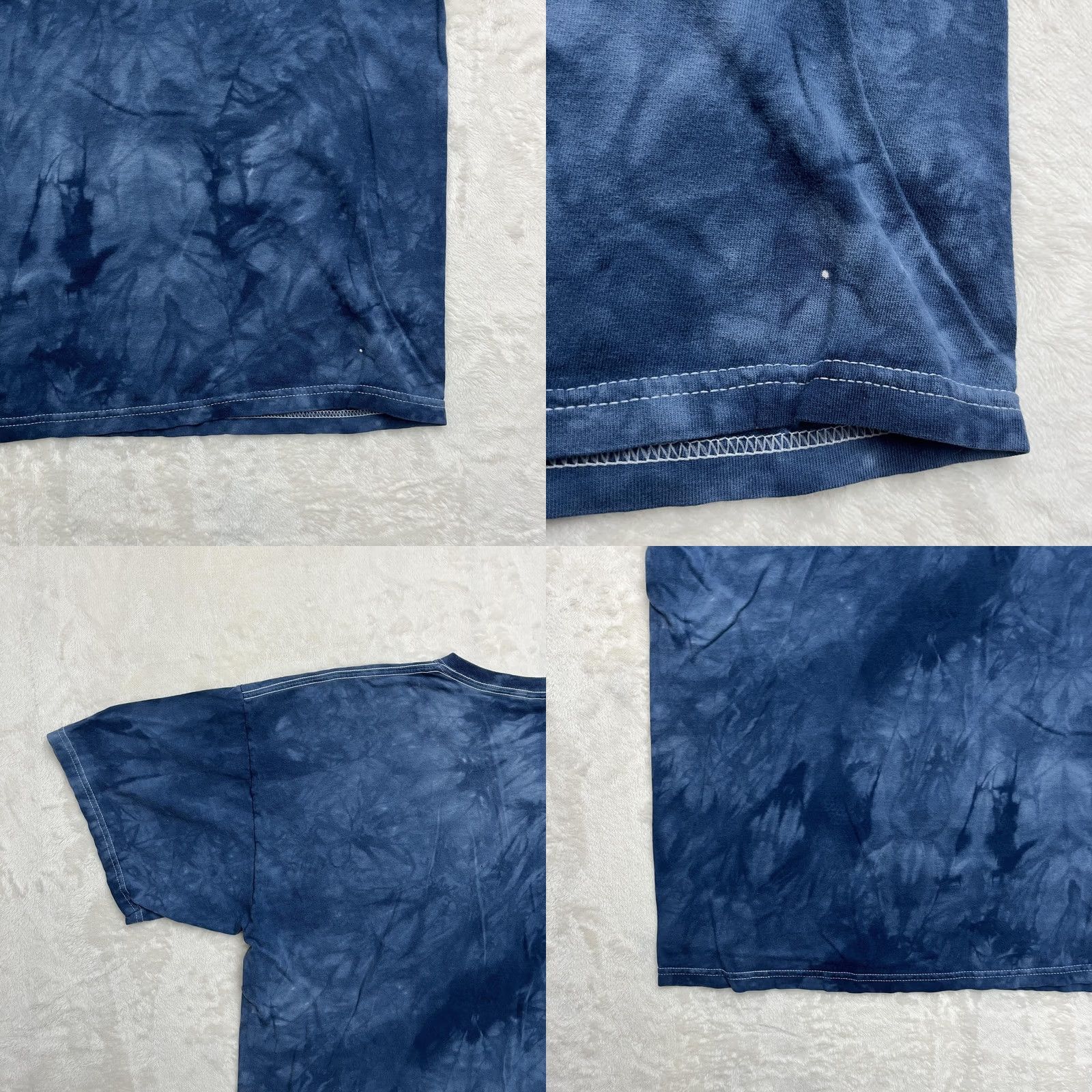 Gildan Y2K The Mountain Bald Eagle American Flag Shirt Mens XL Blue Tie Dye Size US XL / EU 56 / 4 - 9 Thumbnail