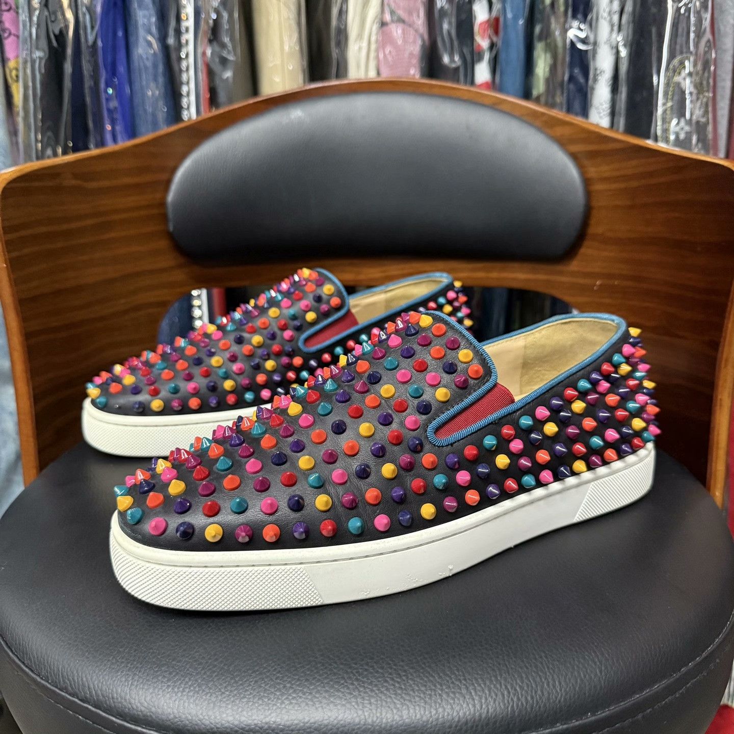 Christian Louboutin Christian Louboutin Rainbow Multi Lowtop Sneakers 41 Men Size US 8.5 / EU 41-42 - 1 Thumbnail