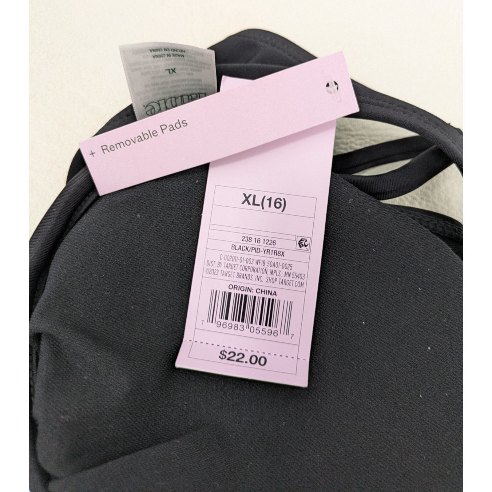 Target Basics Women's Underwire Bikini Top Black XL Swimwear Size ONE SIZE - 5 Thumbnail