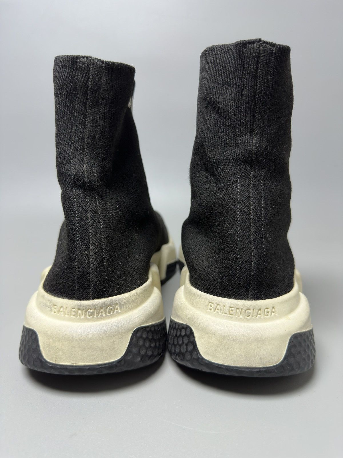 Balenciaga Balenciaga Black Knit Fabric Speed Trainer Size US 6 / EU 39 - 3 Thumbnail