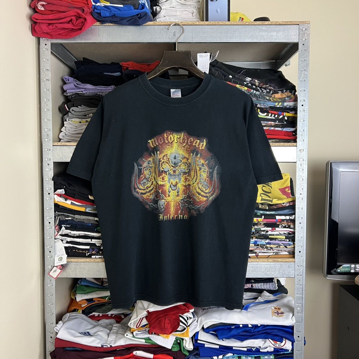 Band Tees × Vintage Rare! Motörhead Inferno 2004 Tee Big Logo Tour 00s ...