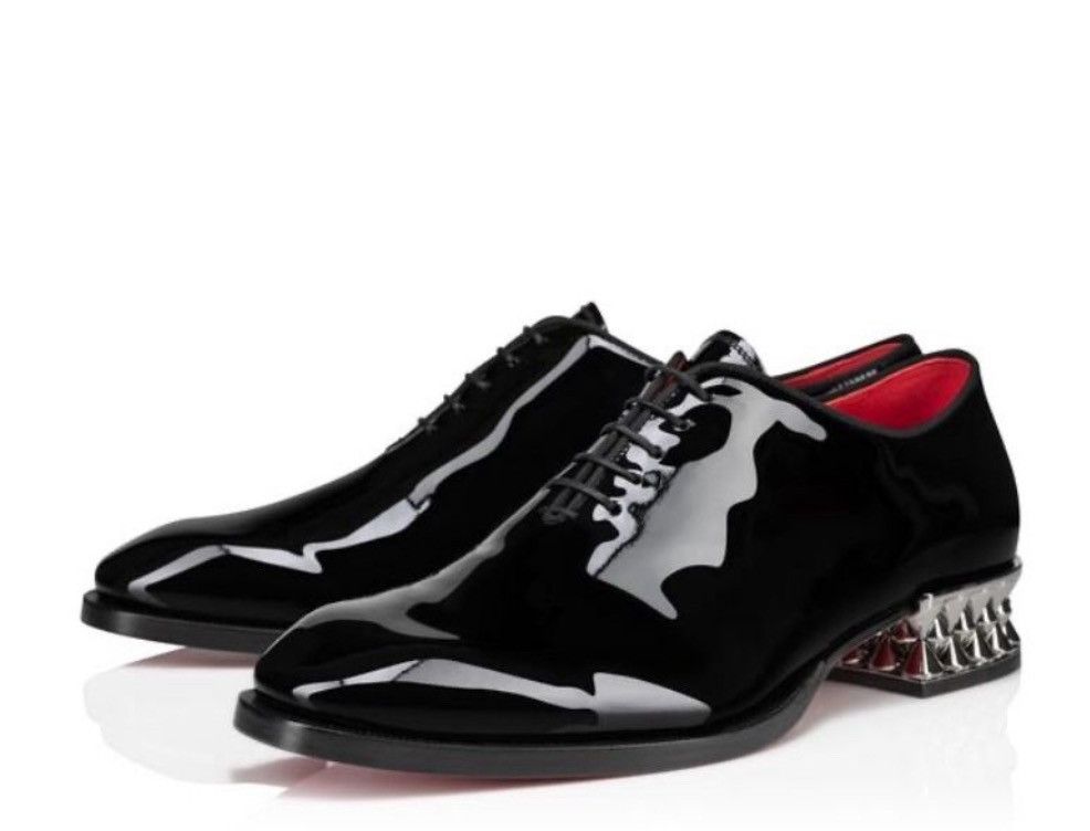Christian Louboutin Corteo On Spikes Flat Shoes Patent leather Size US 9 / EU 42 - 2 Thumbnail