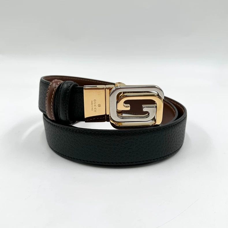 Gucci Gucci Size 90 Square double G interlocking belt 2504-Nexta Size ONE SIZE - 2 Thumbnail